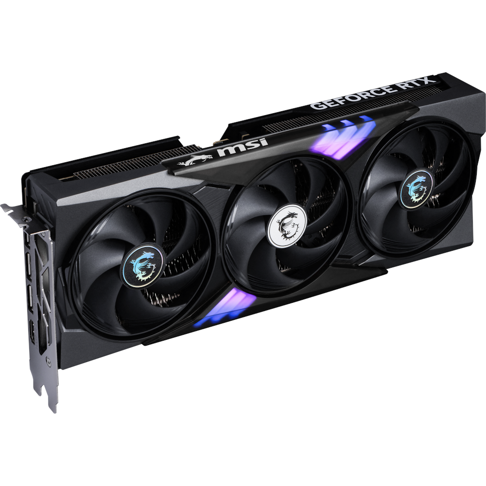 A large main feature product image of MSI GeForce RTX 5060 Ti Gaming Trio OC 8GB GDDR7