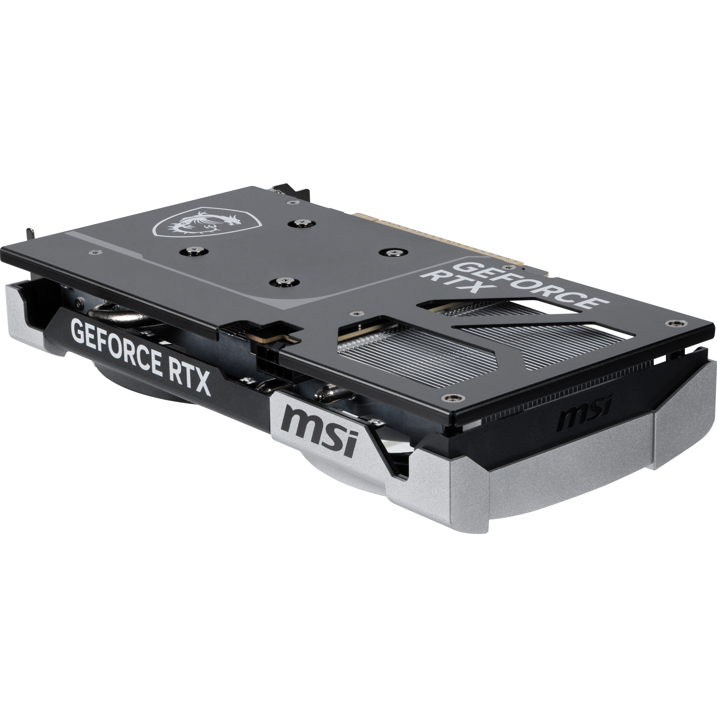 A large main feature product image of MSI GeForce RTX 5060 Ti Ventus 2X OC PLUS 16GB GDDR7