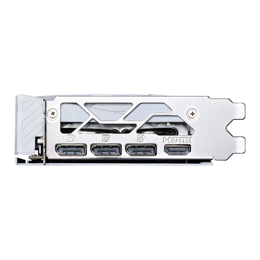 A large main feature product image of MSI GeForce RTX 5060 Ti 16GB GDDR7 GAMING TRIO OC (White)