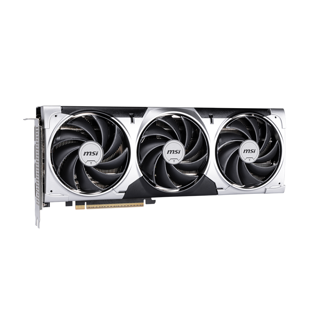A large main feature product image of MSI GeForce RTX 5060 Ti Ventus 3X OC 16GB GDDR7