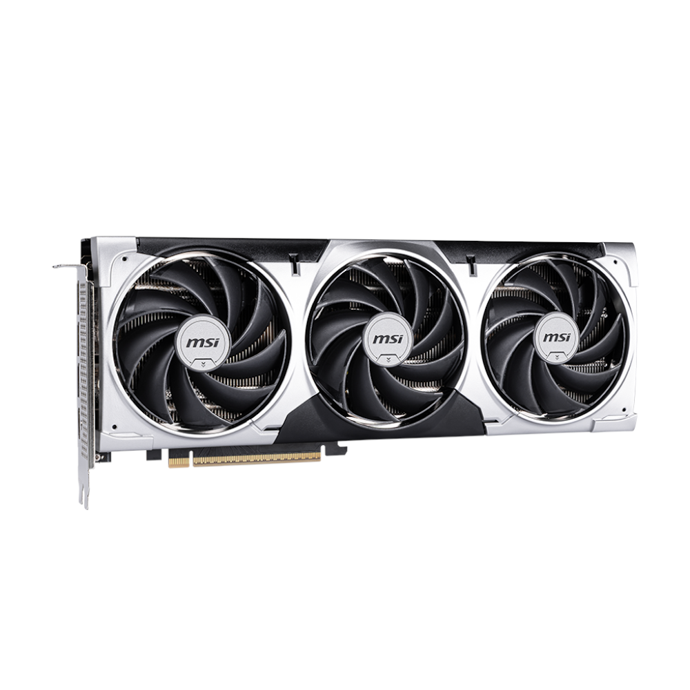 A large main feature product image of MSI GeForce RTX 5060 Ti Ventus 3X OC 16GB GDDR7