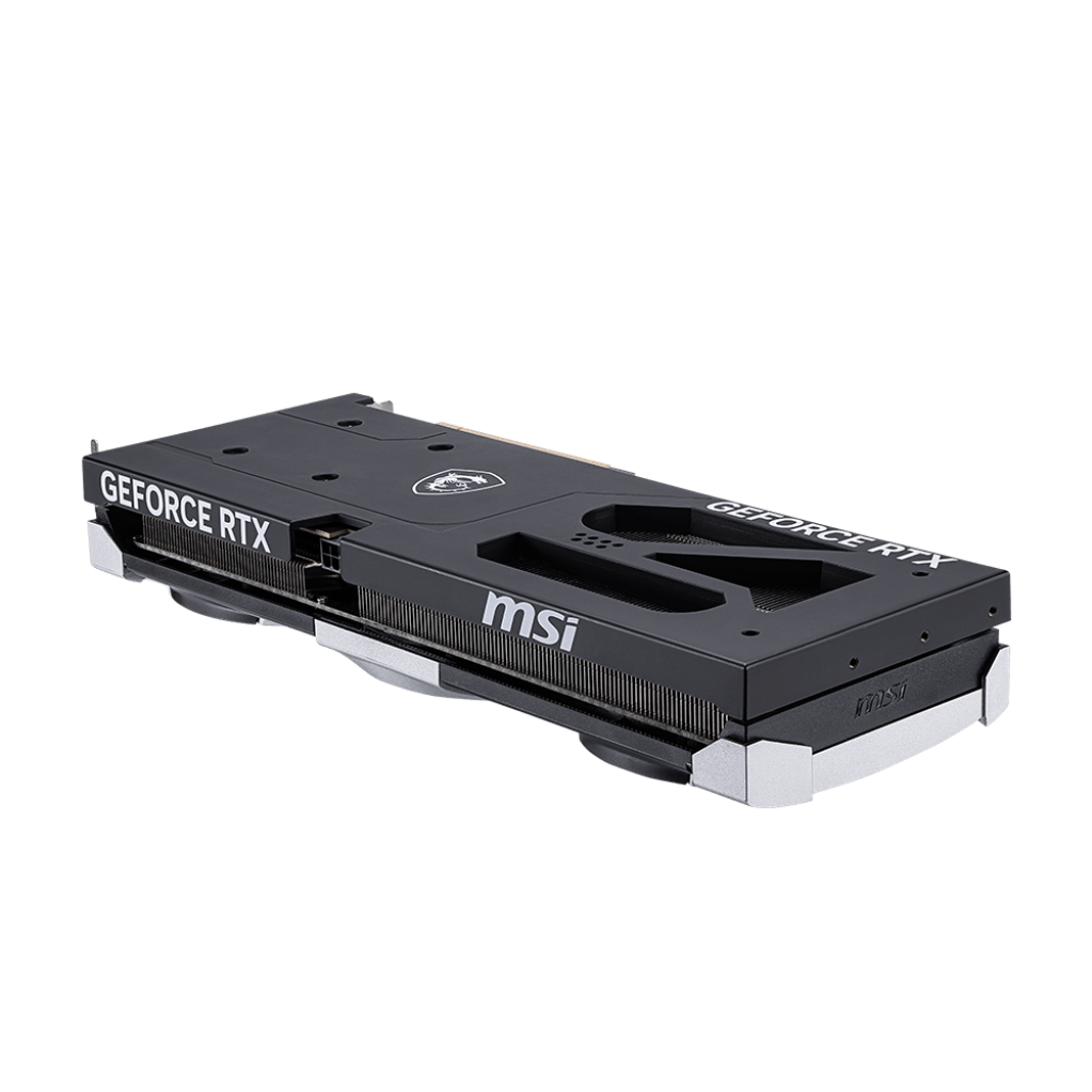 A large main feature product image of MSI GeForce RTX 5060 Ti Ventus 3X OC 8GB GDDR7