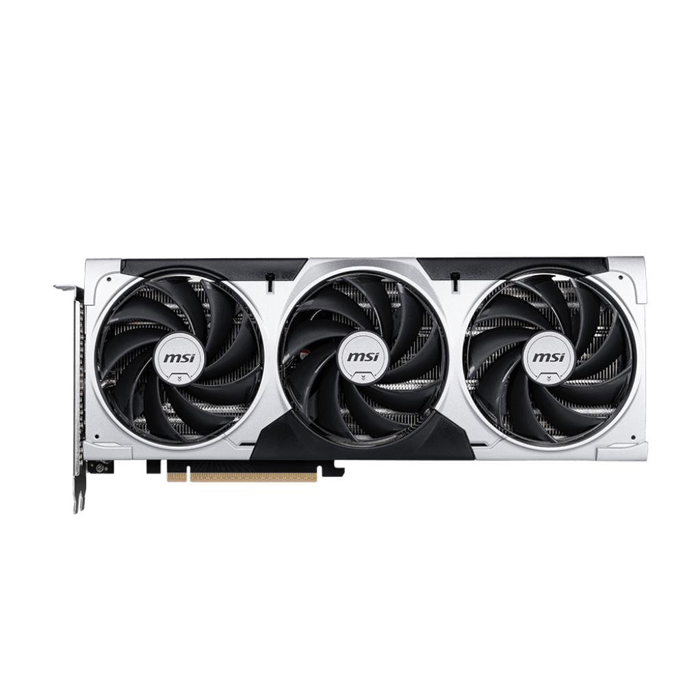 A large main feature product image of MSI GeForce RTX 5060 Ti Ventus 3X OC 8GB GDDR7