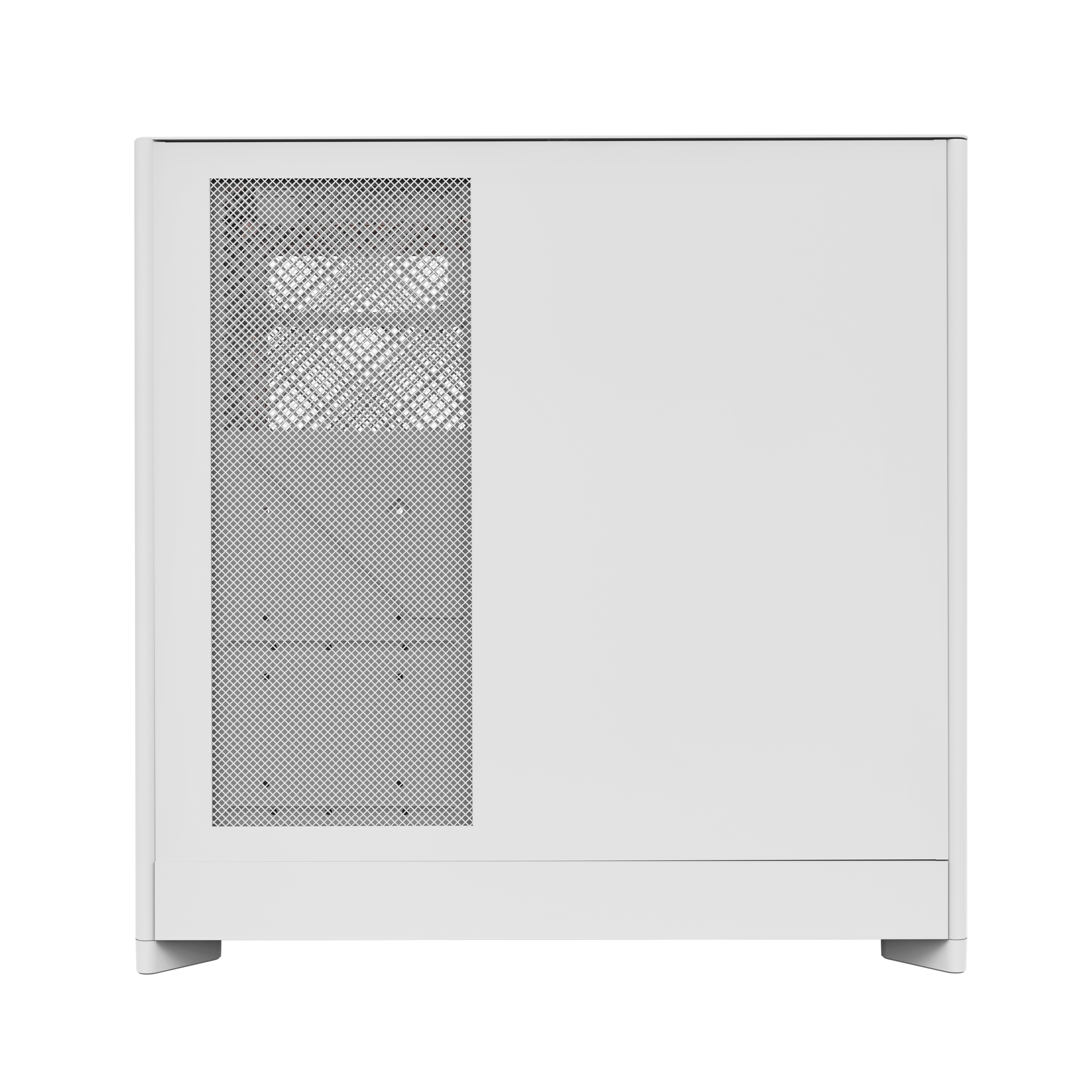 A large main feature product image of Montech HS01 PRO Mesh Reversible Layout Mid Tower Case (White)