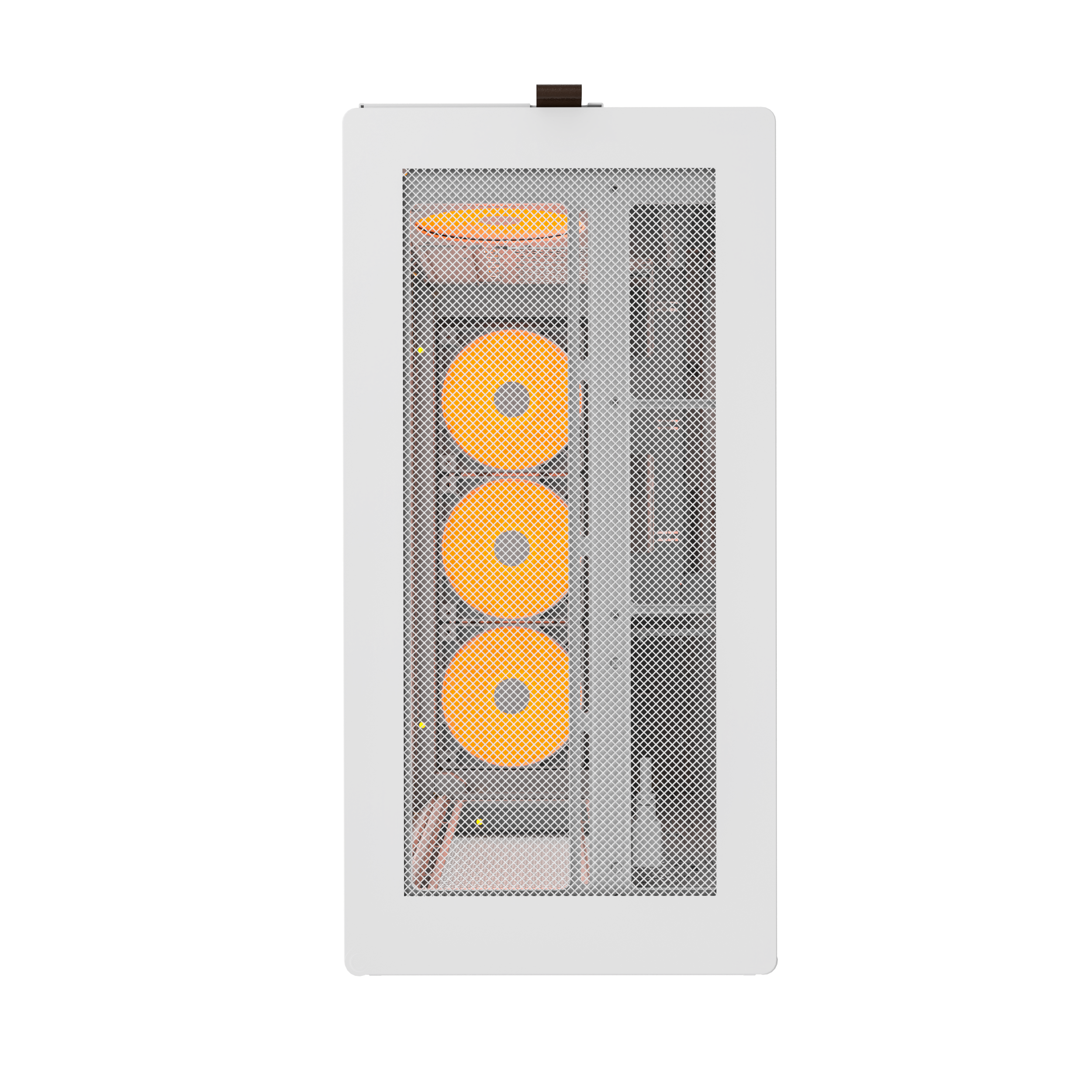 A large main feature product image of Montech HS01 PRO Mesh Reversible Layout Mid Tower Case (White)