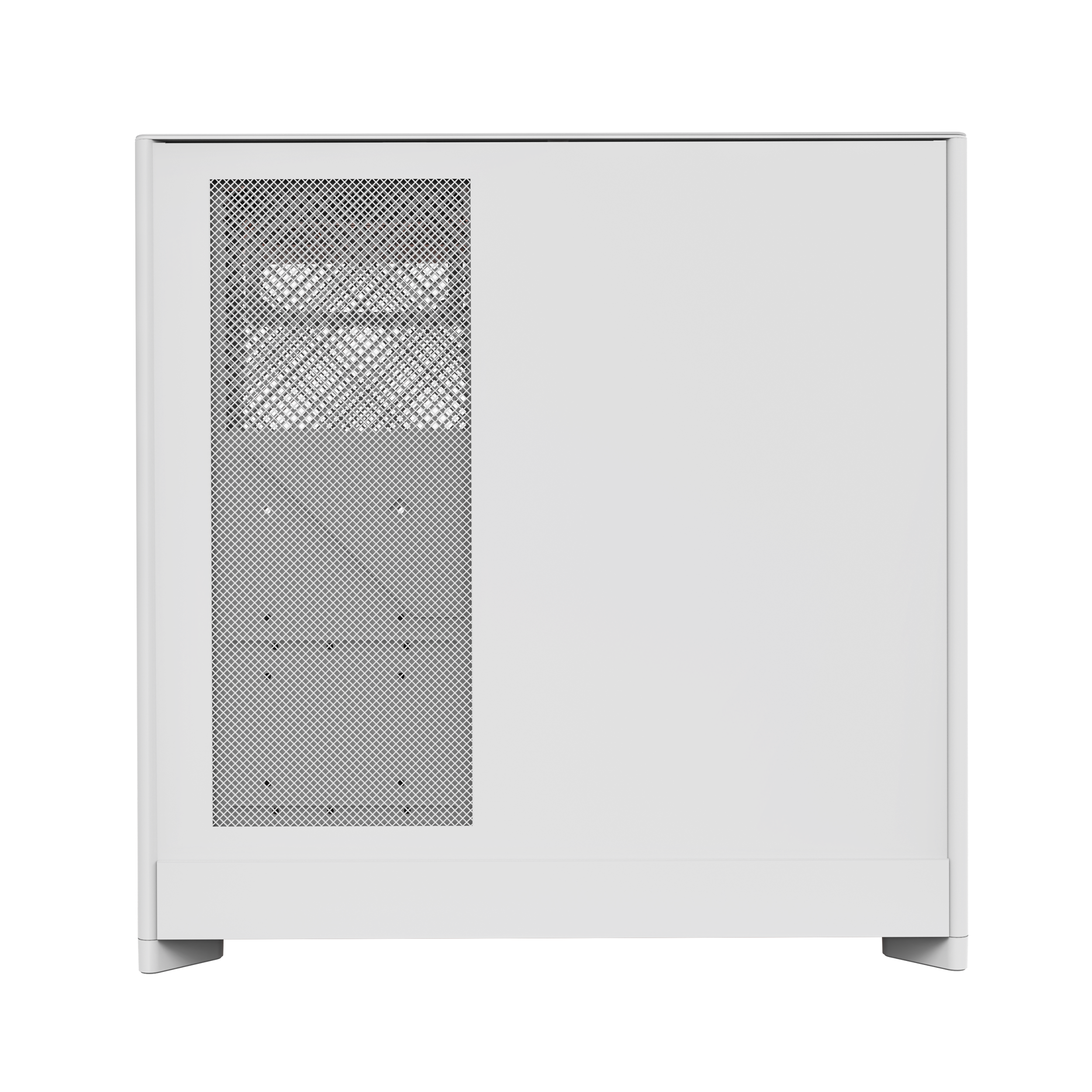 A large main feature product image of Montech HS02 PRO Glass Reversible Layout Mid Tower Case (White)