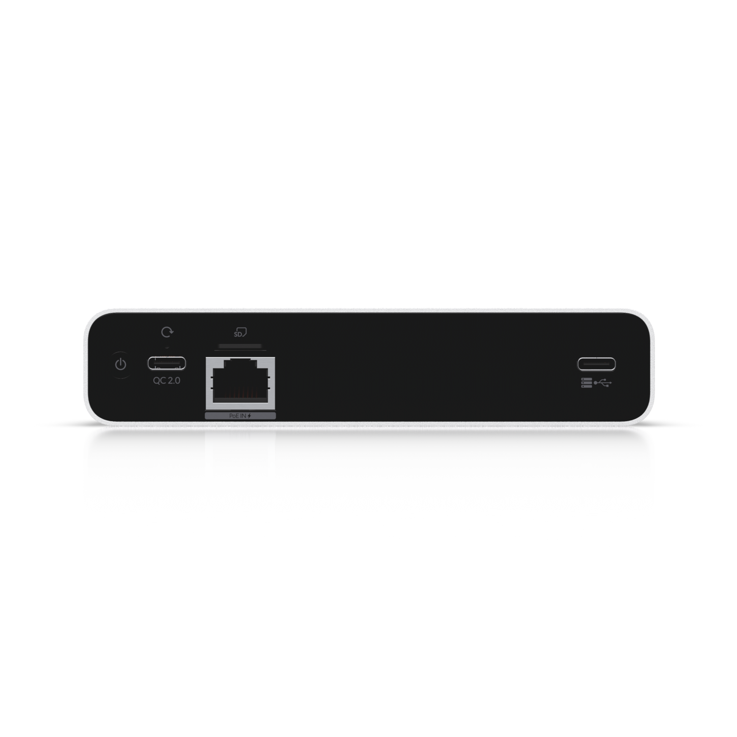 A large main feature product image of Ubiquiti UniFi CloudKey+