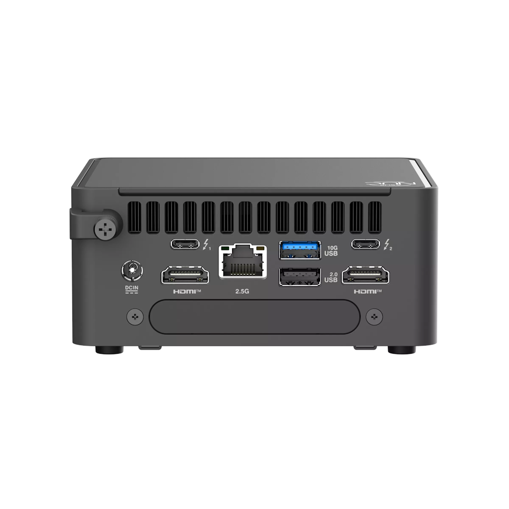A large main feature product image of ASUS NUC 15 Pro Core Ultra 7 255H Tall Barebones Mini PC