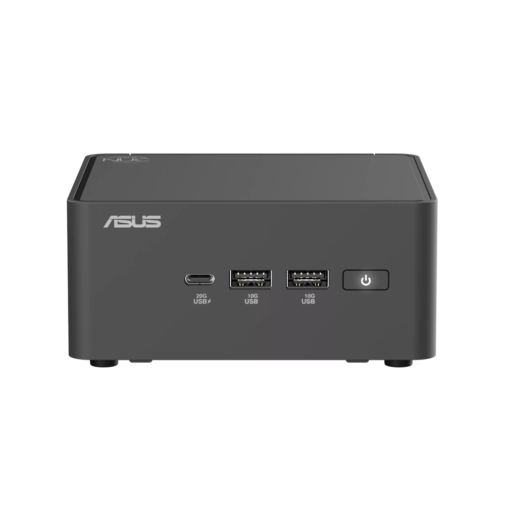 A large main feature product image of ASUS NUC 15 Pro Core Ultra 7 255H Tall Barebones Mini PC