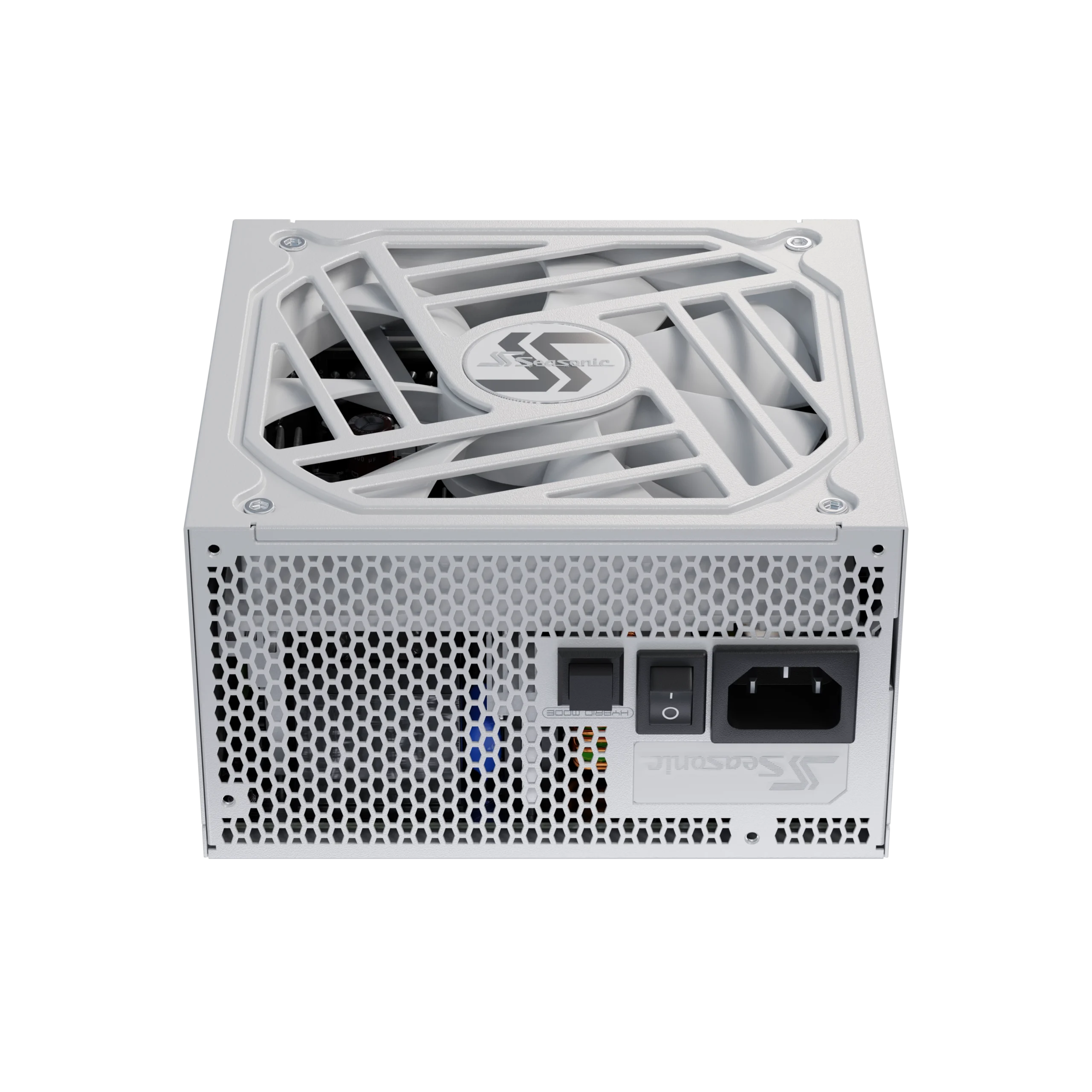 A large main feature product image of Seasonic FOCUS GX 750W Gold ATX 3.0 Modular PSU (White)