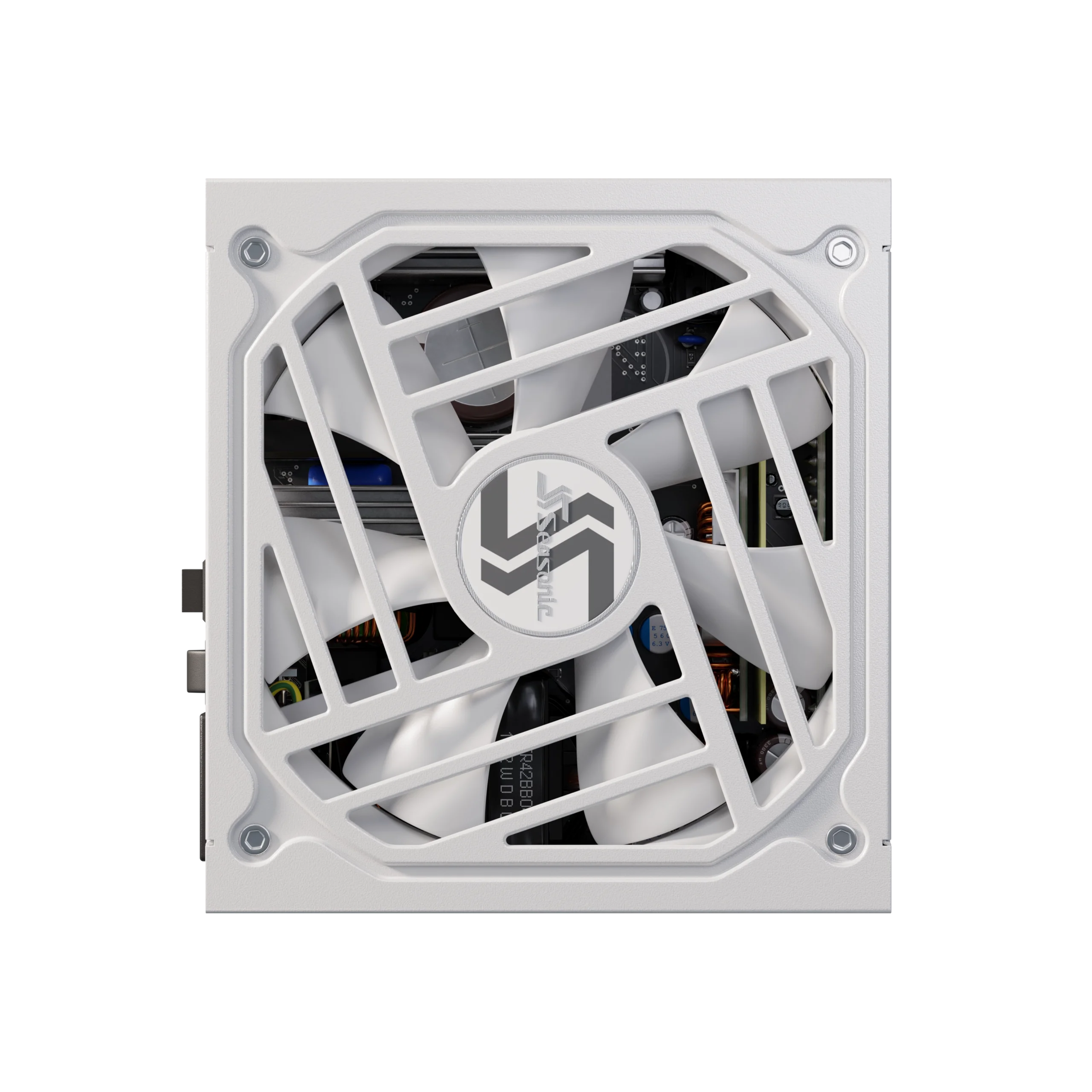 A large main feature product image of Seasonic FOCUS GX 750W Gold ATX 3.0 Modular PSU (White)