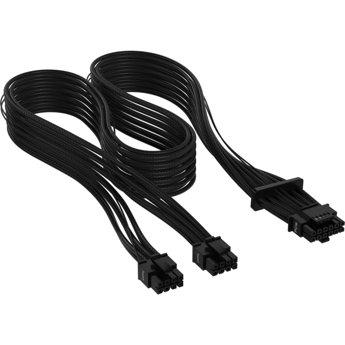 A large main feature product image of Corsair Premium Individually Sleeved PSU Cables Pro Kit Type 5 Gen 5 (Black)