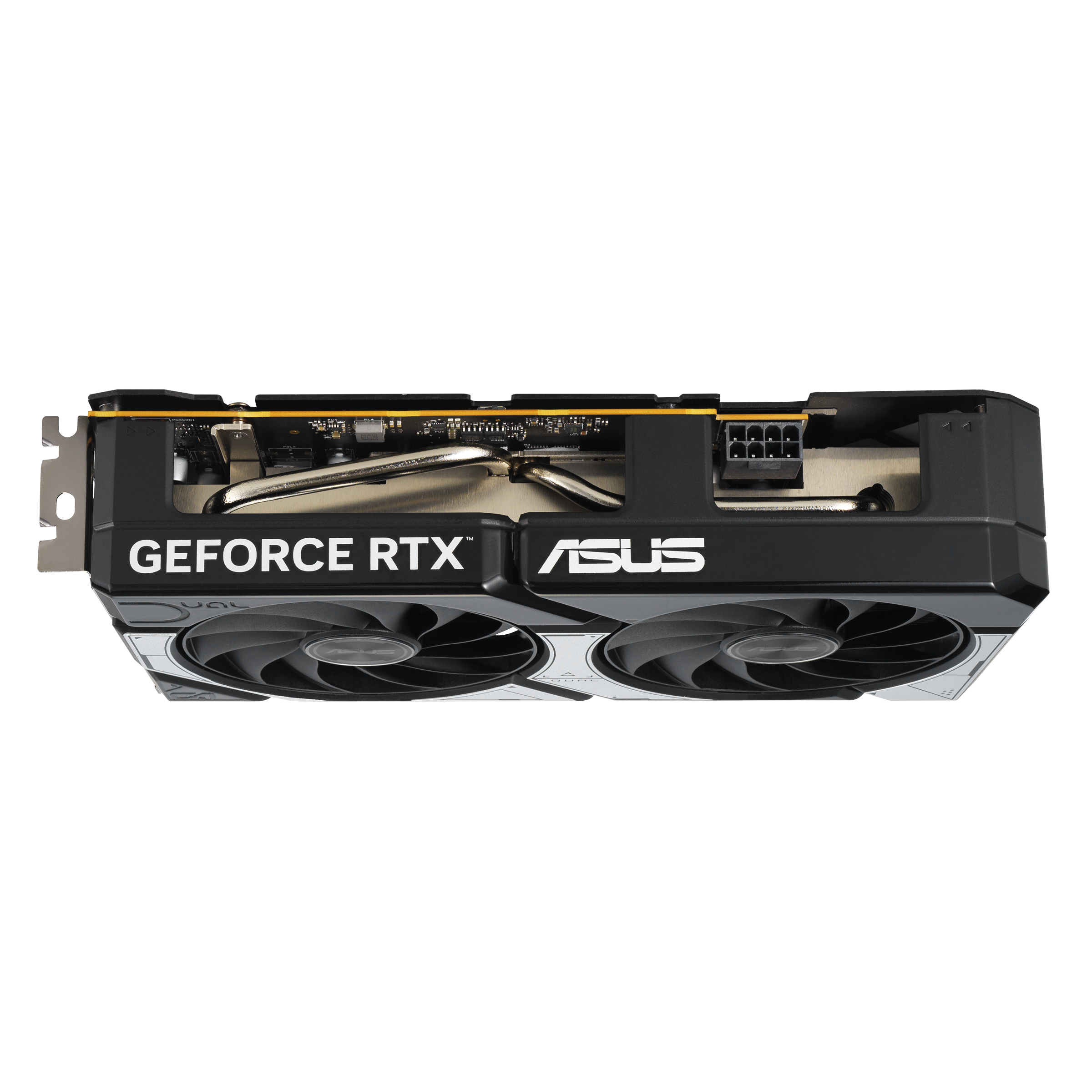 A large main feature product image of ASUS GeForce RTX 5060 Dual OC 8GB GDDR7