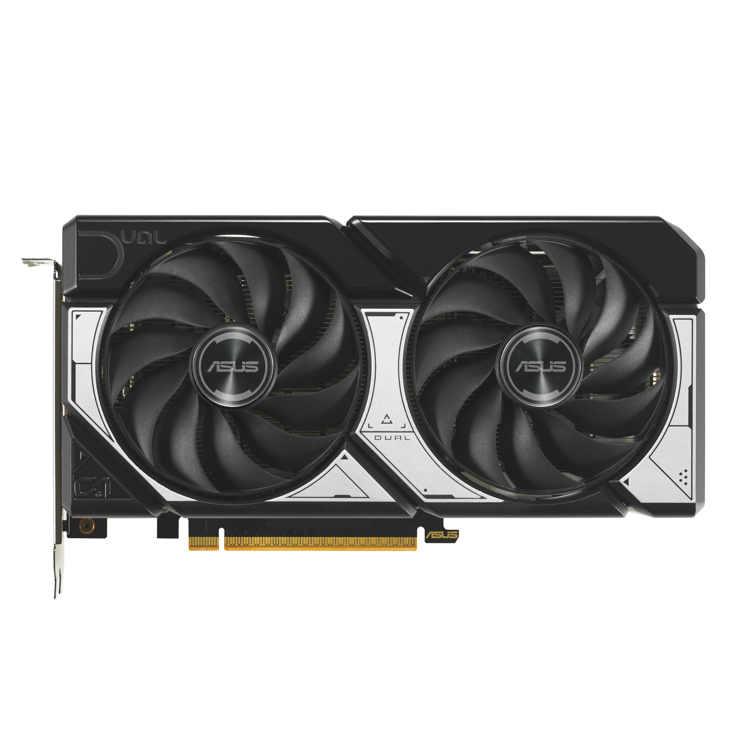A large main feature product image of ASUS GeForce RTX 5060 Dual OC 8GB GDDR7