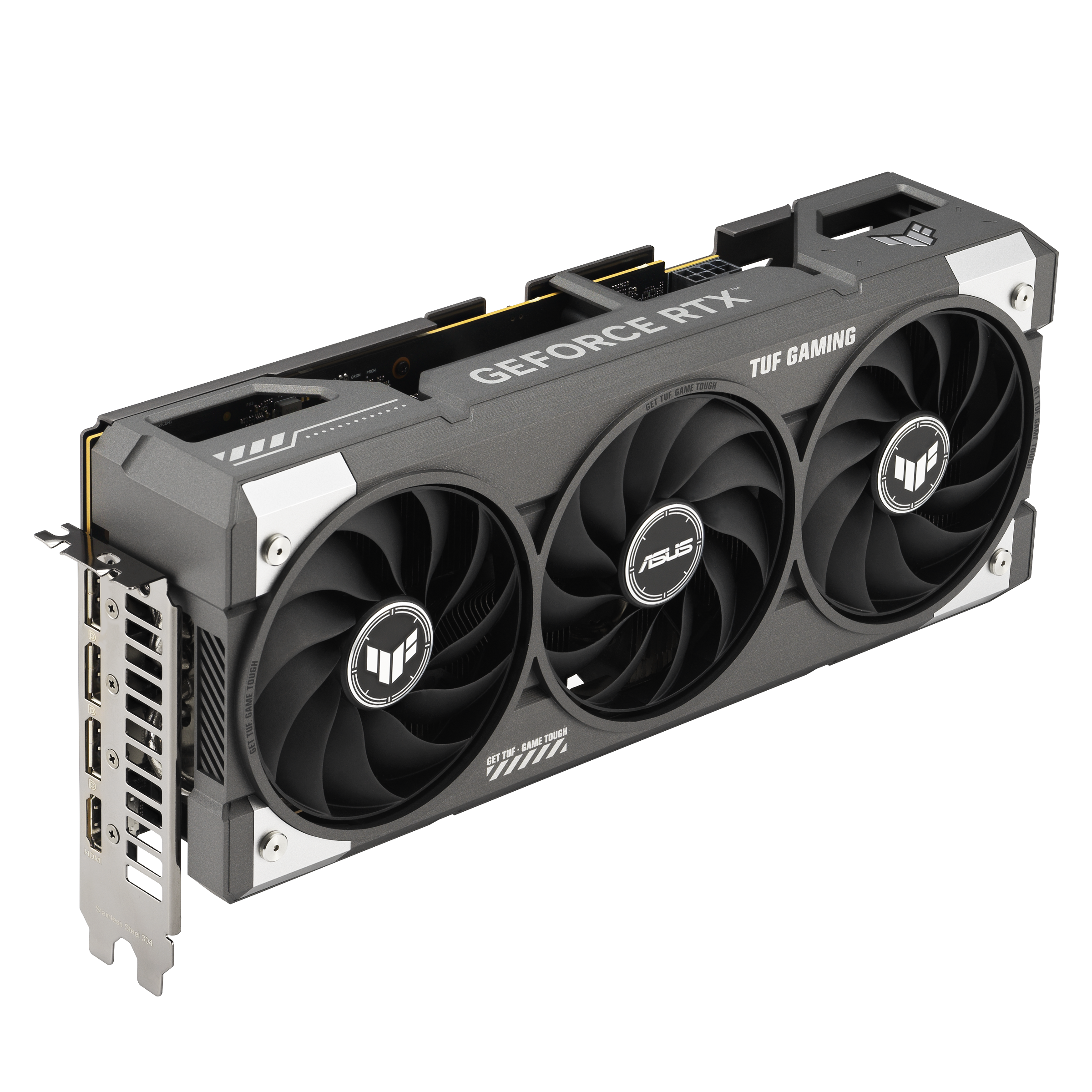 A large main feature product image of ASUS GeForce RTX 5060 TUF Gaming OC 8GB GDDR7