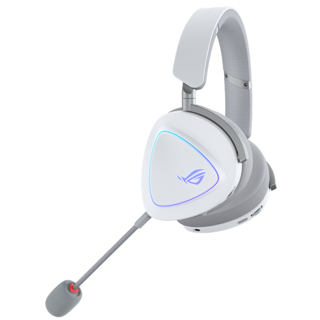 A large main feature product image of ASUS ROG DELTA II Tri-Mode Wireless Gaming Headset - White