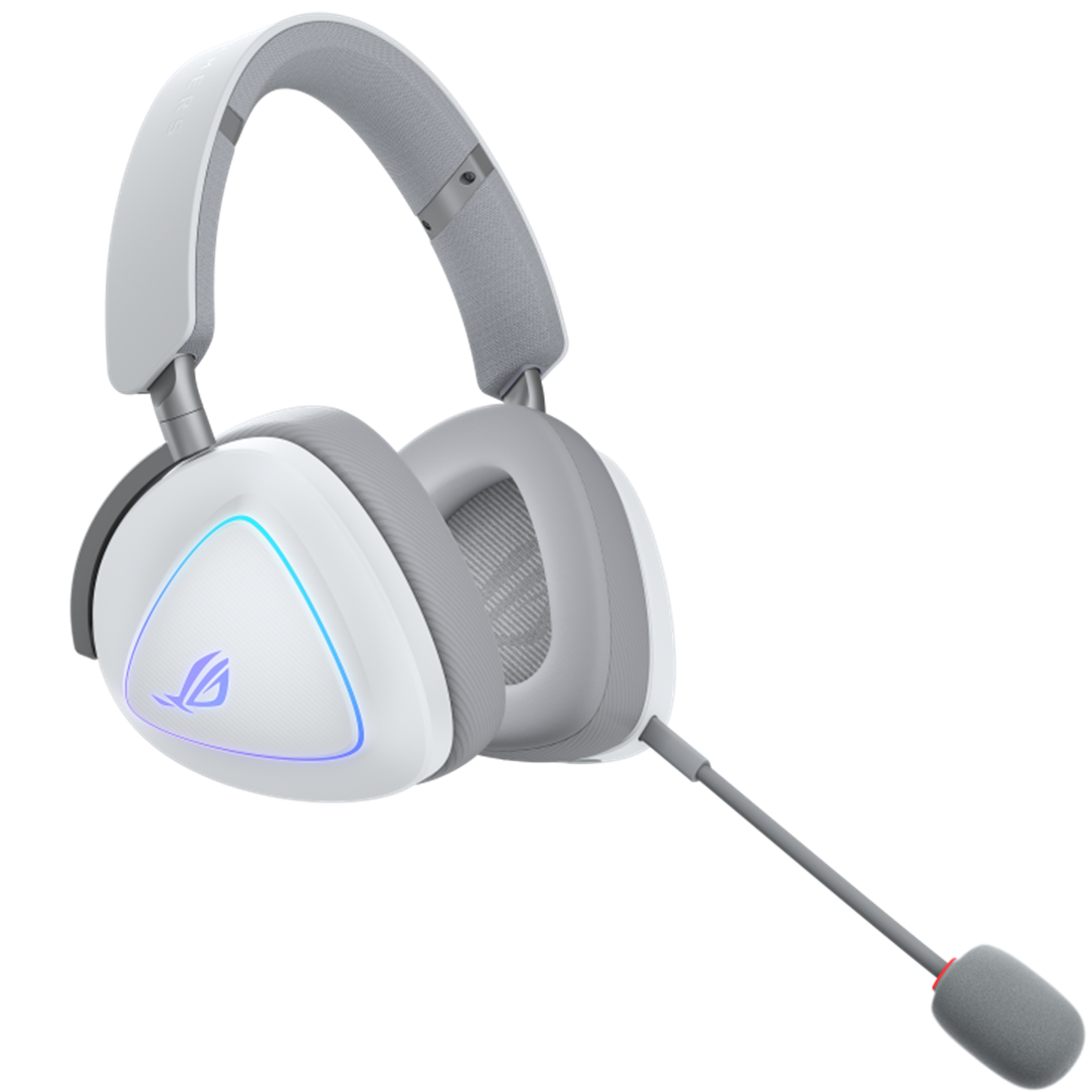 A large main feature product image of ASUS ROG DELTA II Tri-Mode Wireless Gaming Headset - White