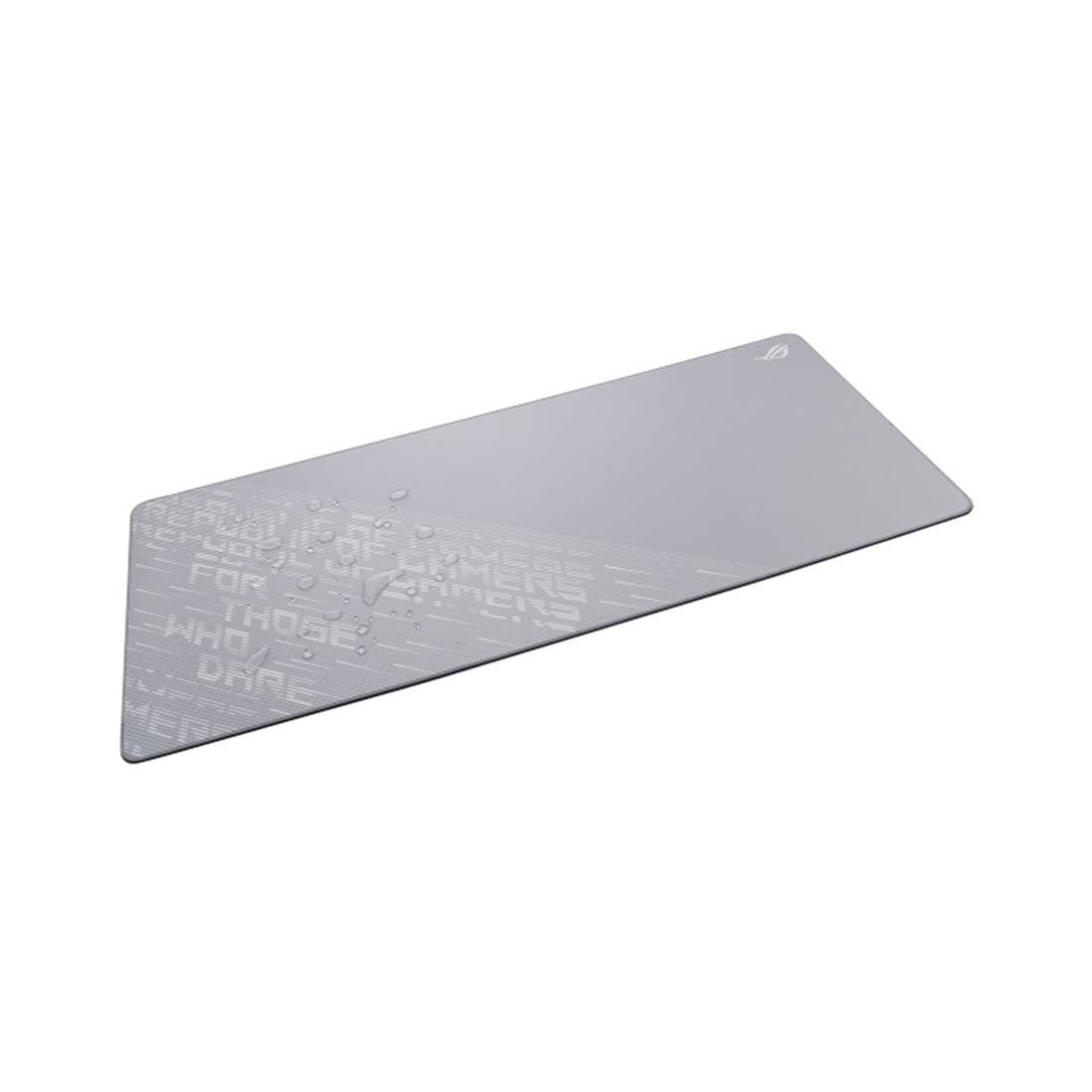 A large main feature product image of ASUS ROG Scabbard II Arctic Gray XXL Mousepad
