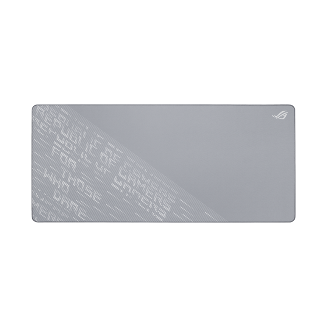 A large main feature product image of ASUS ROG Scabbard II Arctic Gray XXL Mousepad