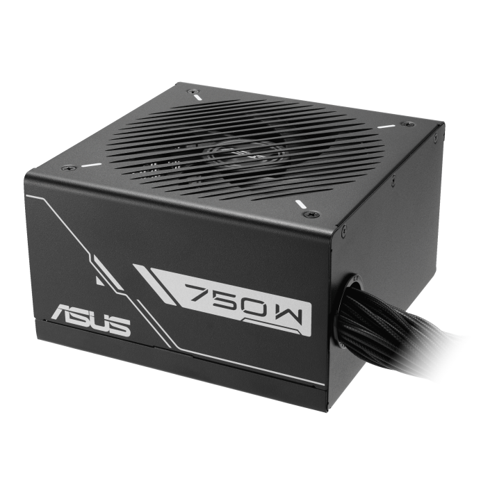 A large main feature product image of ASUS PRIME 750W Bronze ATX PSU