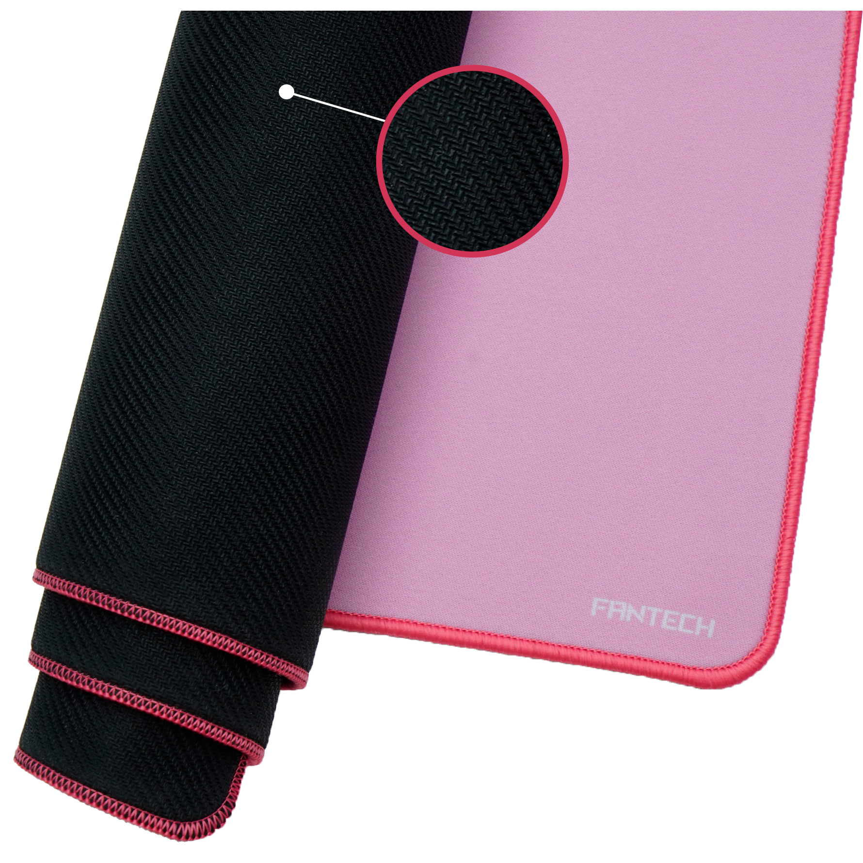 A large main feature product image of Fantech MP70 Mouse Pad - Pink