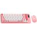 A product image of Fantech GO MOCHI85 75% Wireless Keyboard and Mouse Combo - Pink