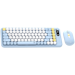A product image of Fantech GO MOCHI85 75% Wireless Keyboard and Mouse Combo - Blue