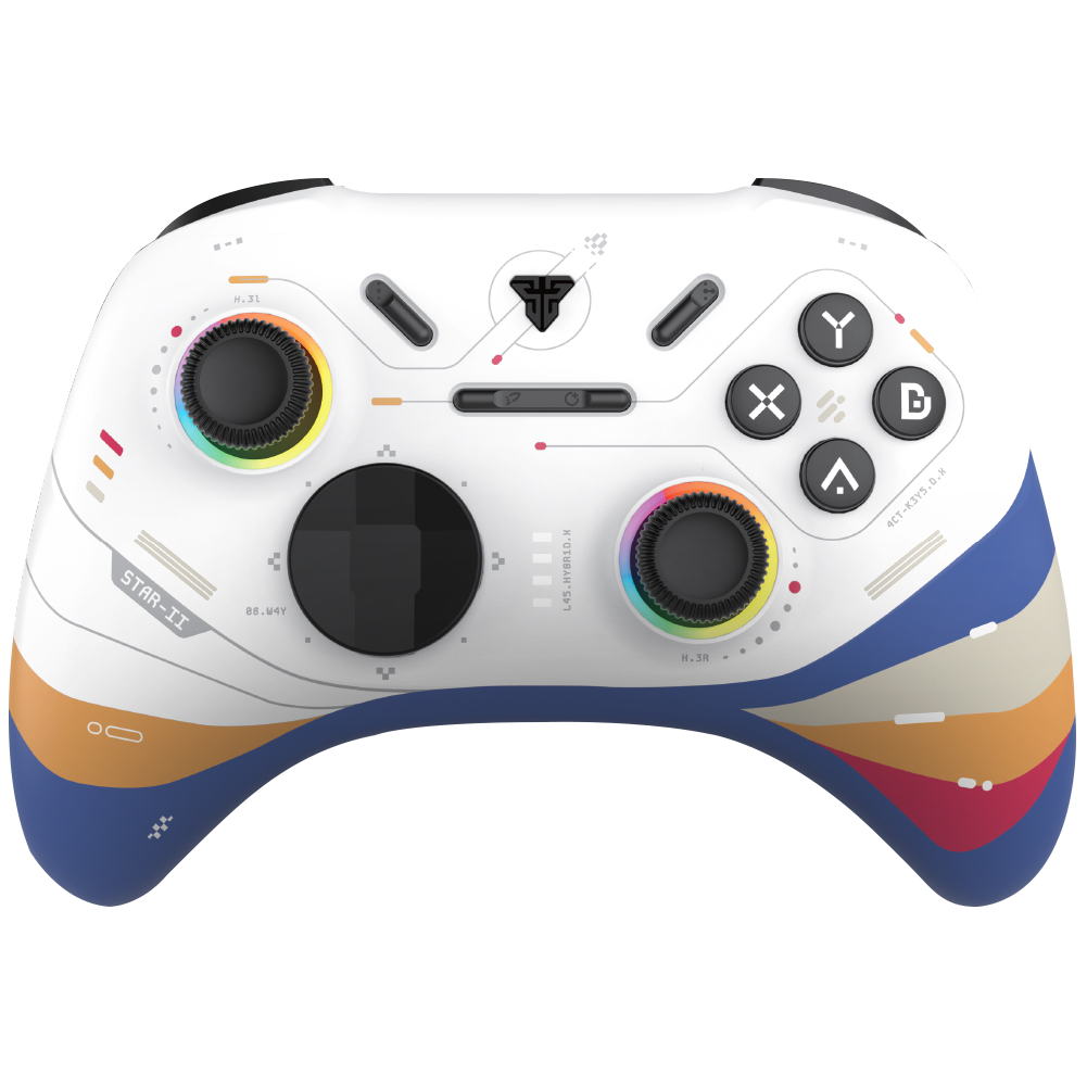 A large main feature product image of Fantech EOS Pro Version 2 Gamepad Wireless Multi-Platform Hall-Effect Controller - White