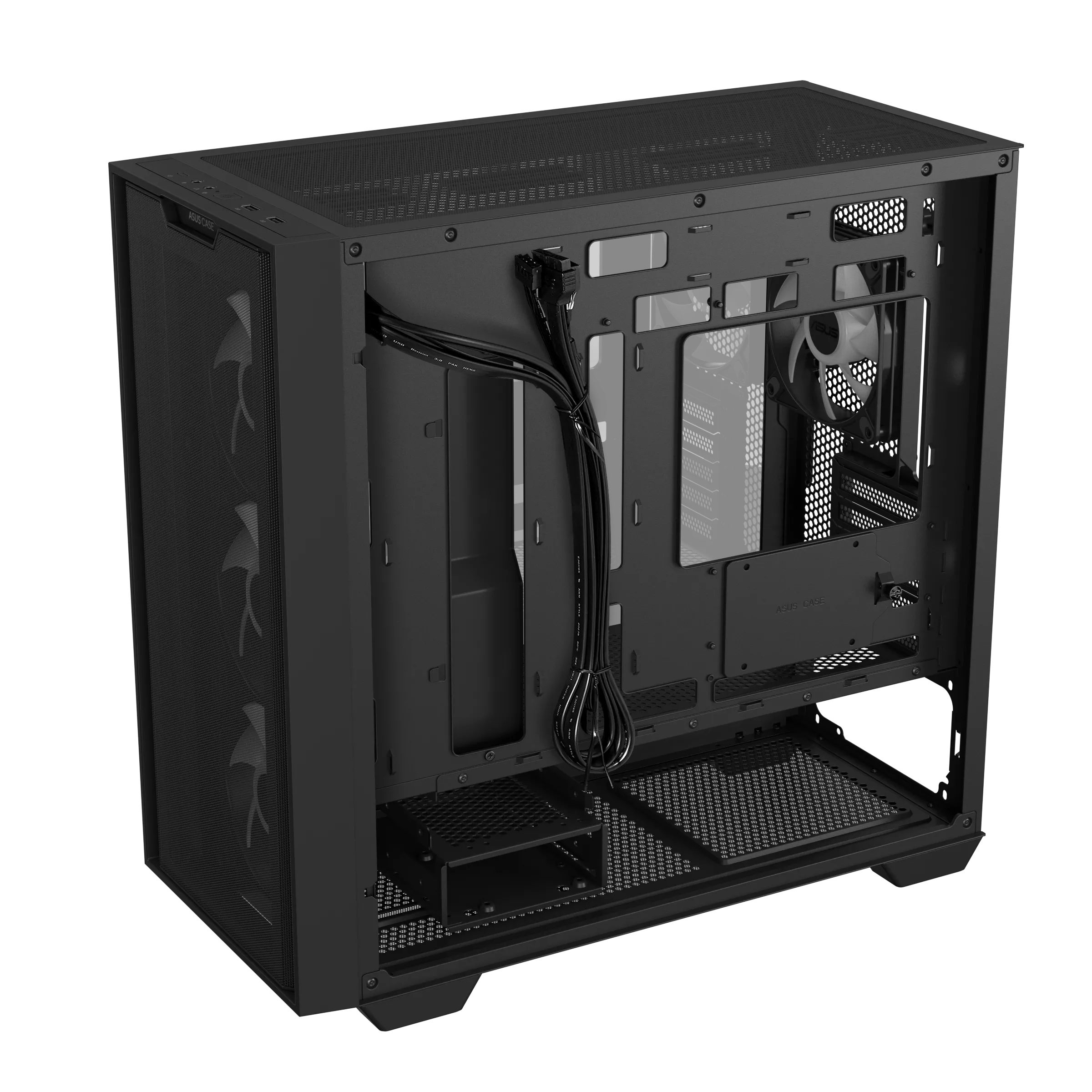 A large main feature product image of ASUS A21 PLUS Mid Tower Case - Black