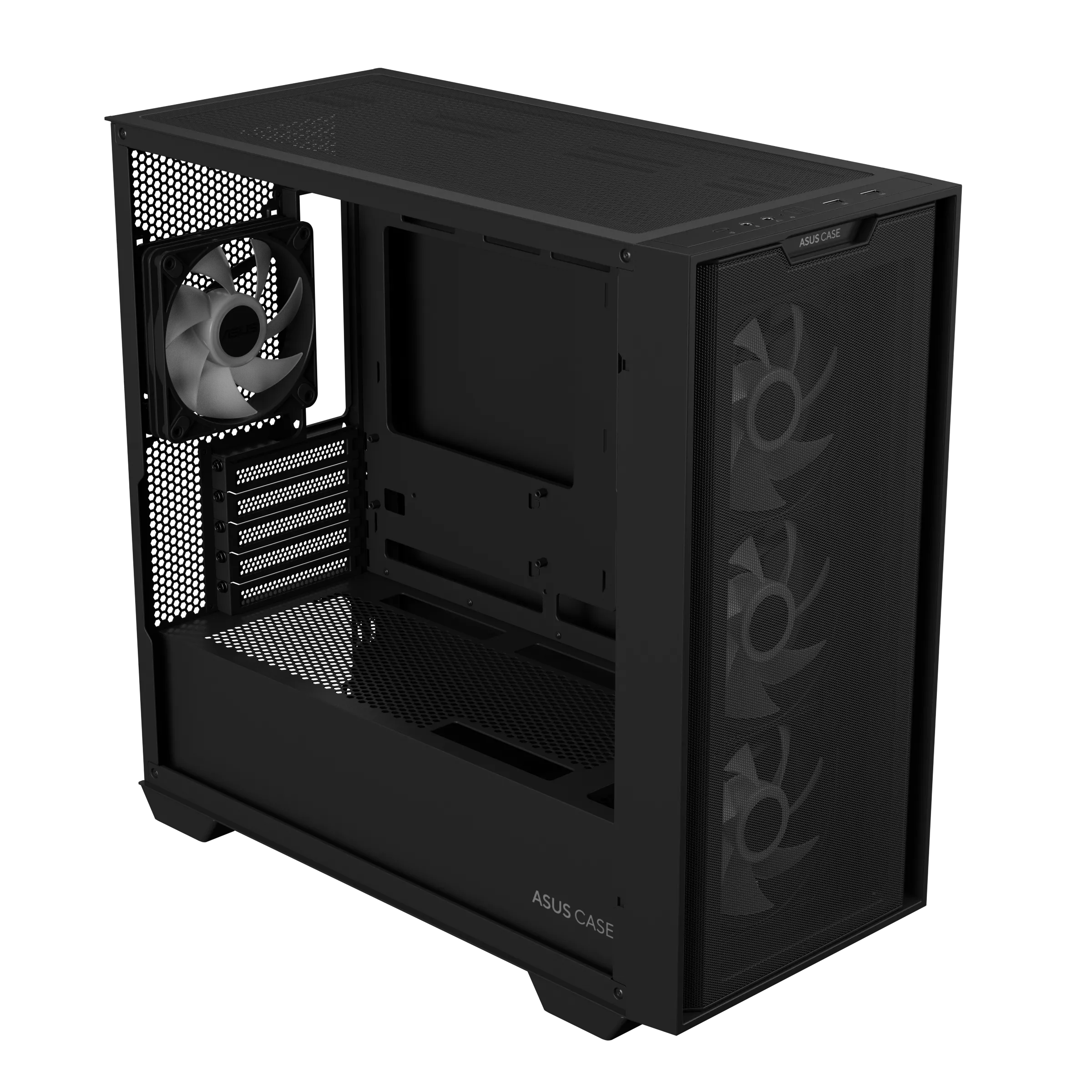 A large main feature product image of ASUS A21 PLUS Mid Tower Case - Black