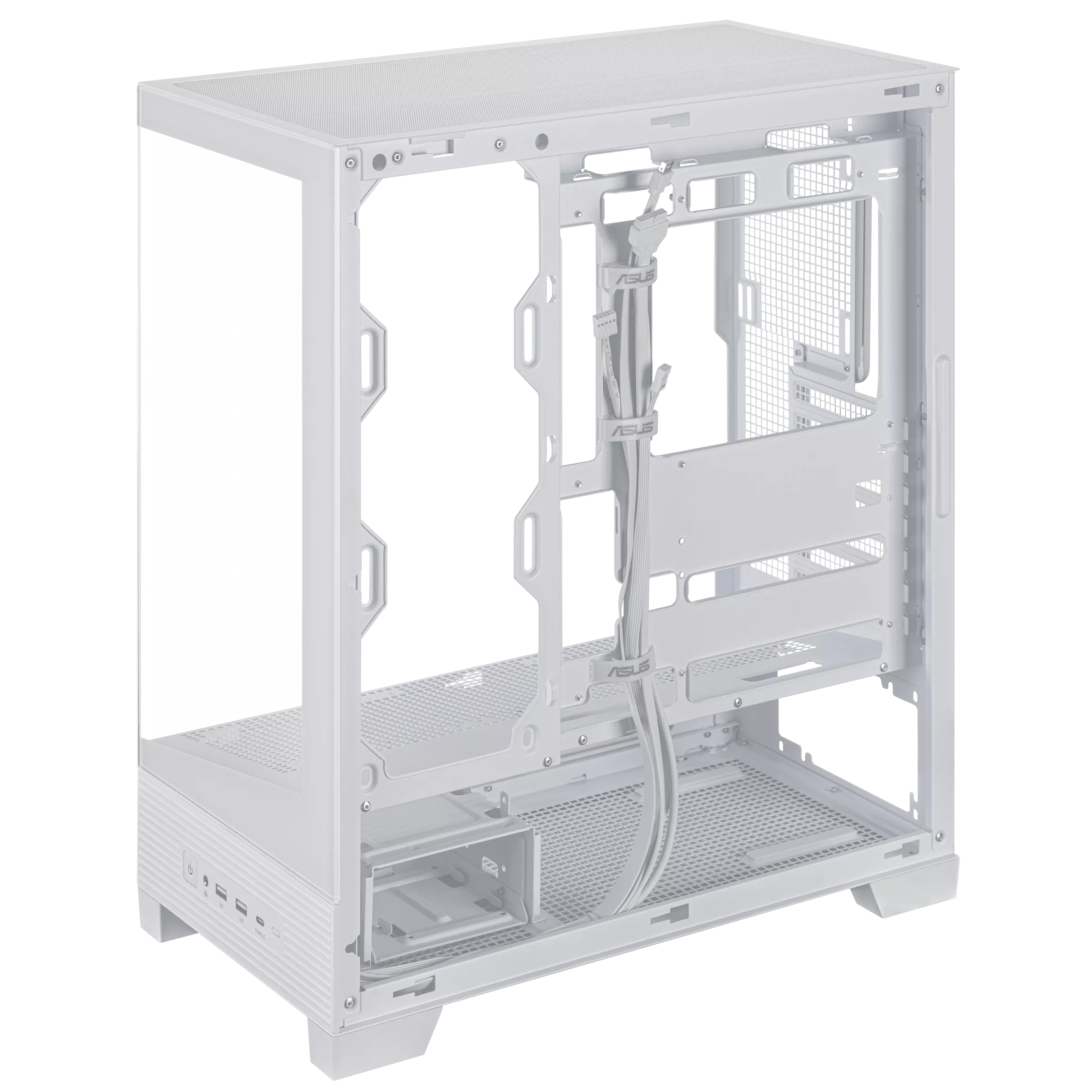 A large main feature product image of ASUS A31 Mid Tower Case - White