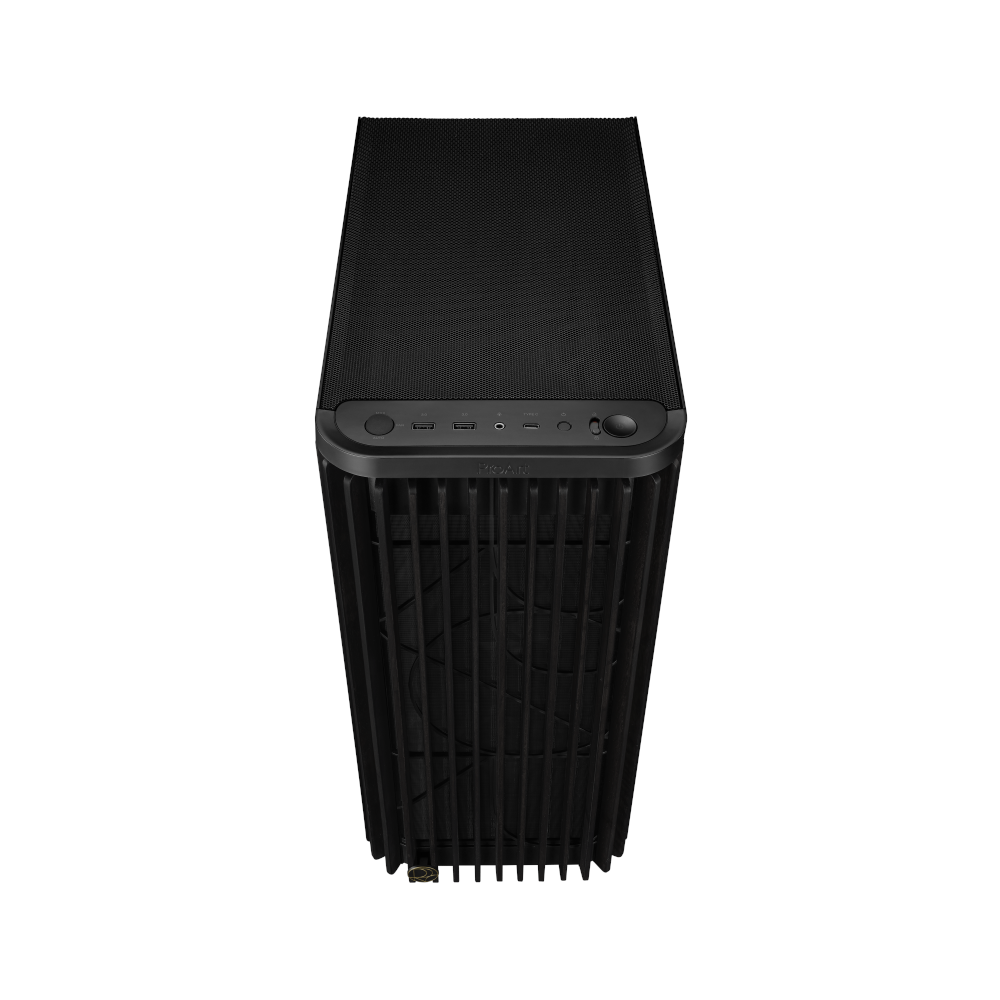 A large main feature product image of ASUS ProArt PA401 Mid Tower Case - Wood Metal Panel