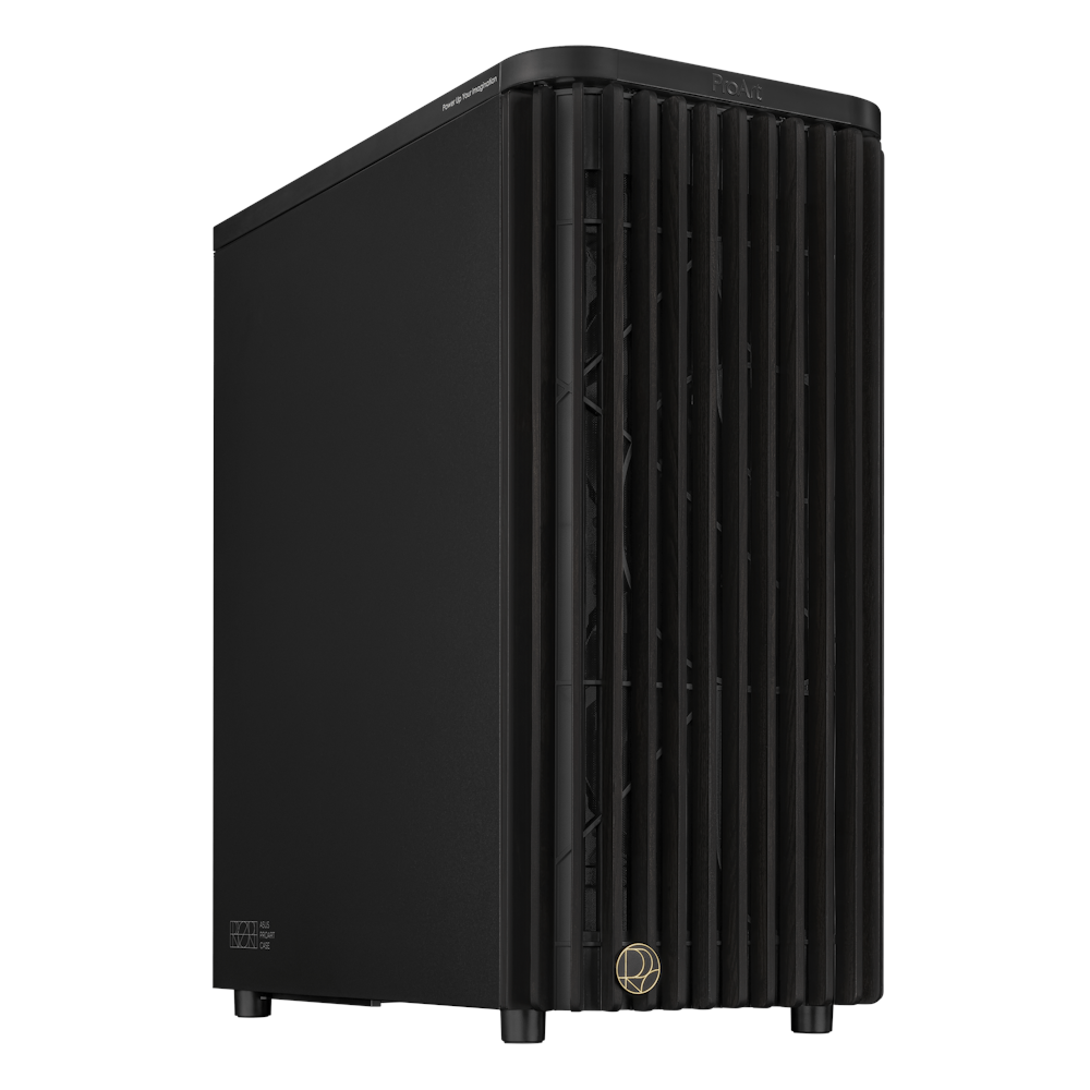 A large main feature product image of ASUS ProArt PA401 Mid Tower Case - Wood Metal Panel