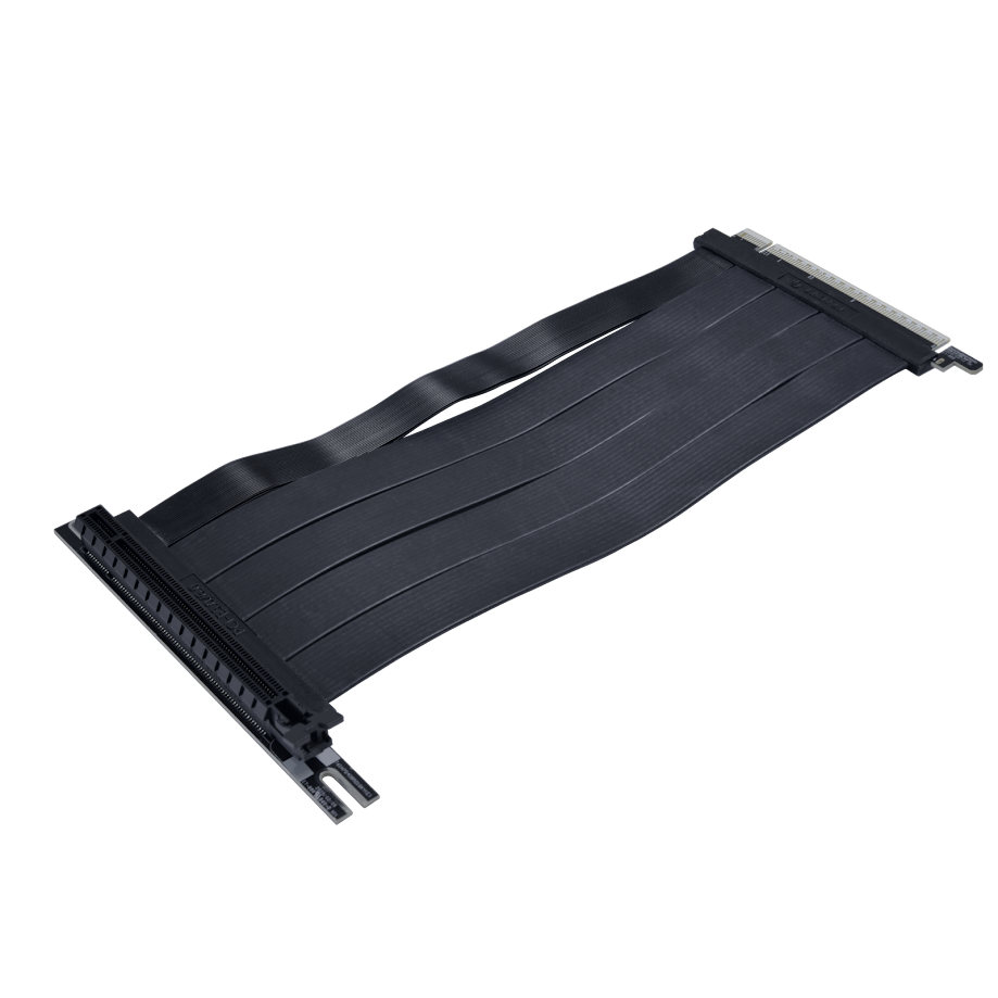 A large main feature product image of Lian Li PCIe 5.0 Riser Cable