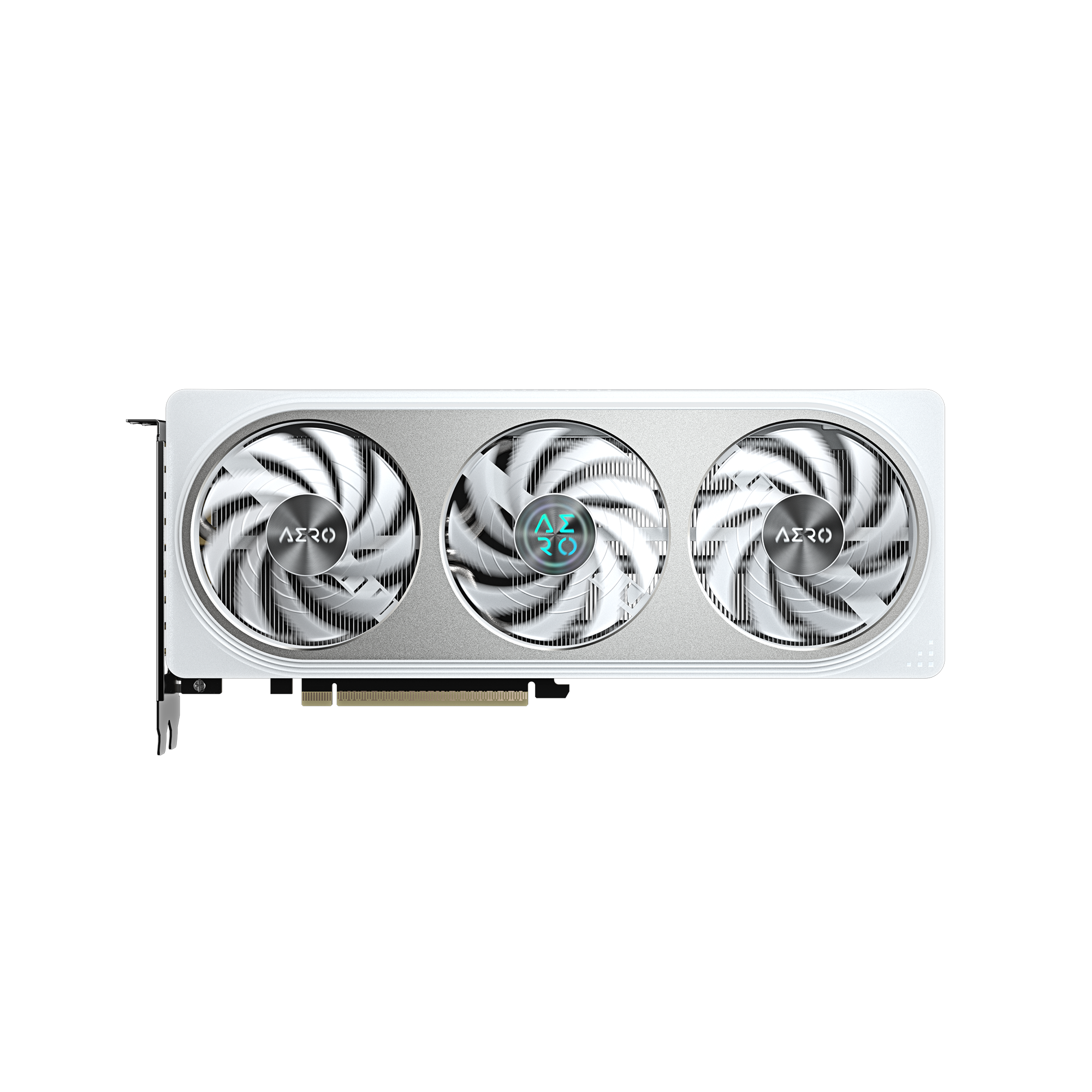 A large main feature product image of Gigabyte GeForce RTX 5060 Aero White OC 8GB GDDR7