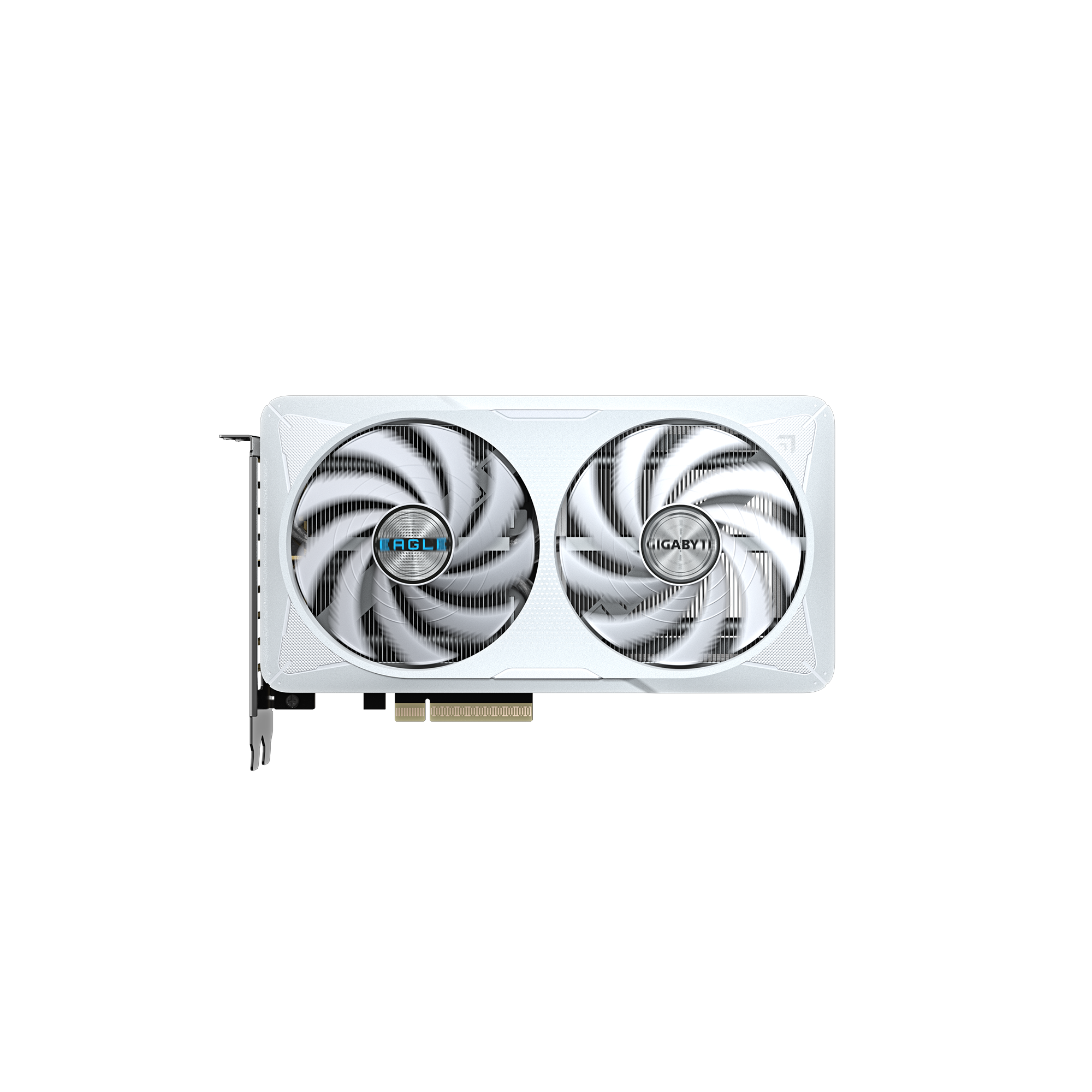 A large main feature product image of Gigabyte GeForce RTX 5060 Eagle OC Ice White 8GB GDDR7