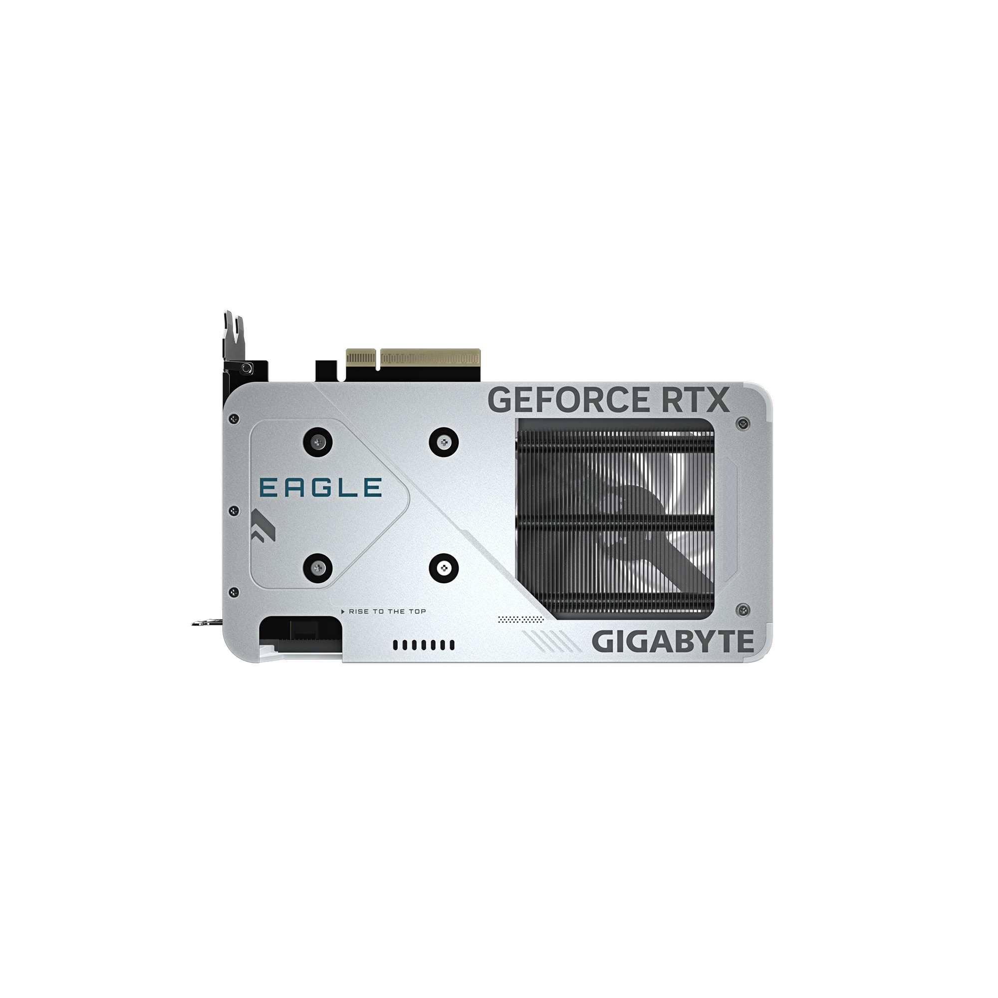 A large main feature product image of Gigabyte GeForce RTX 5060 Eagle OC Ice White 8GB GDDR7
