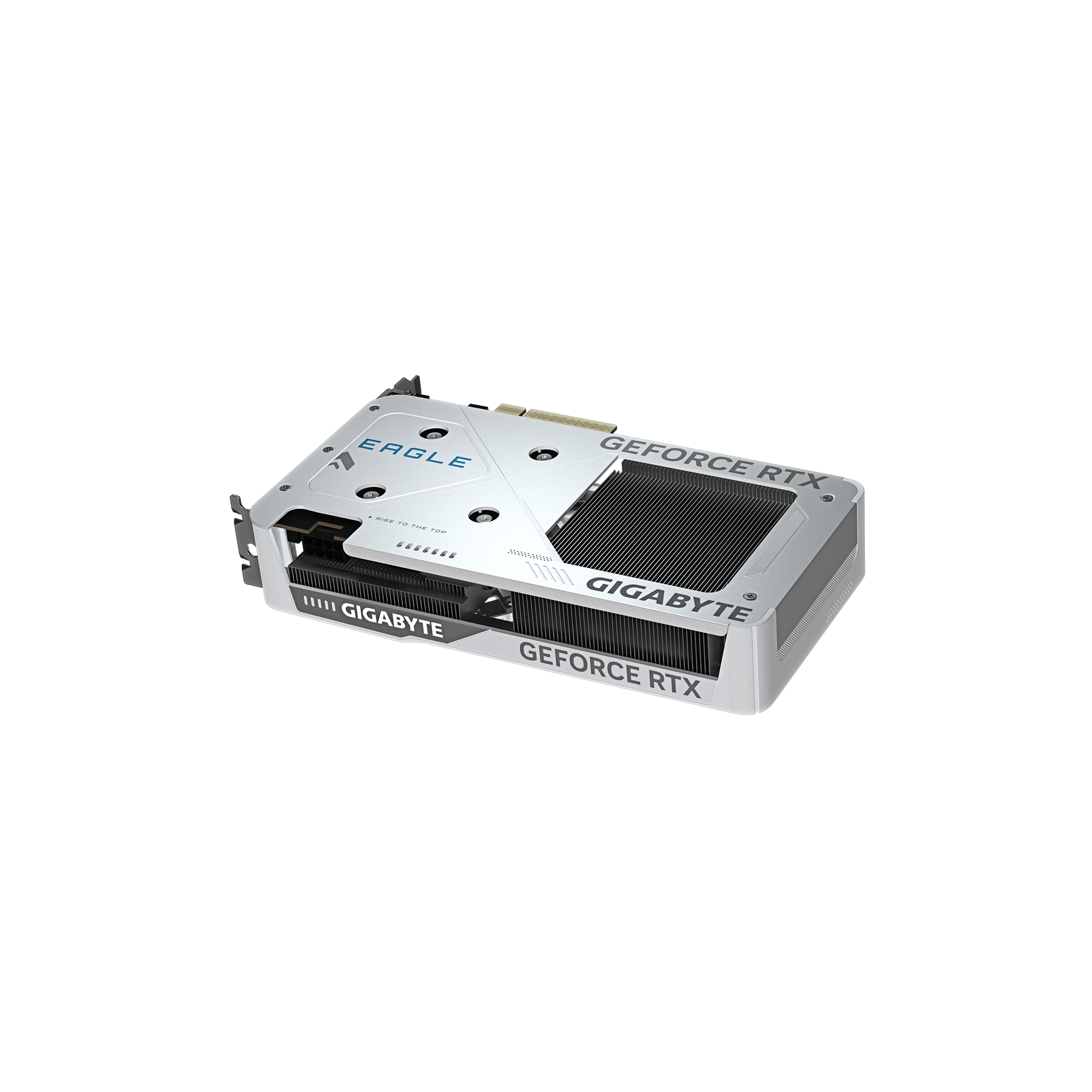 A large main feature product image of Gigabyte GeForce RTX 5060 Eagle OC Ice White 8GB GDDR7