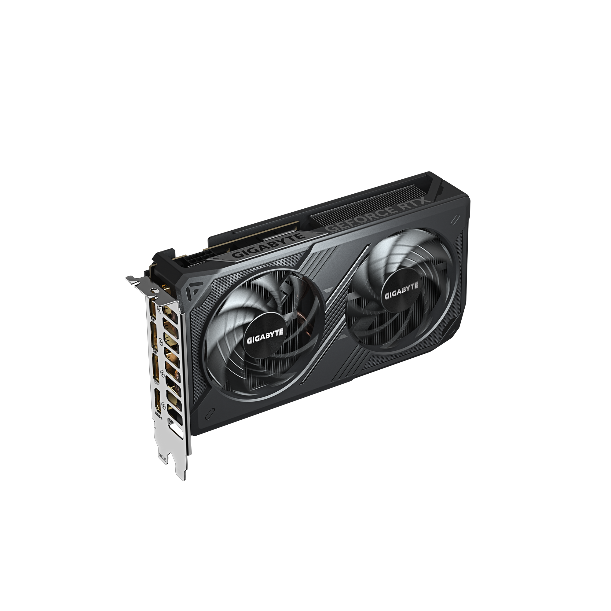 A large main feature product image of Gigabyte GeForce RTX 5060 Windforce OC 8GB GDDR7