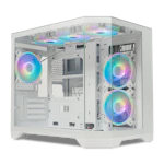 A small tile product image of GamerChief GlassView GV10 mATX Case (White)