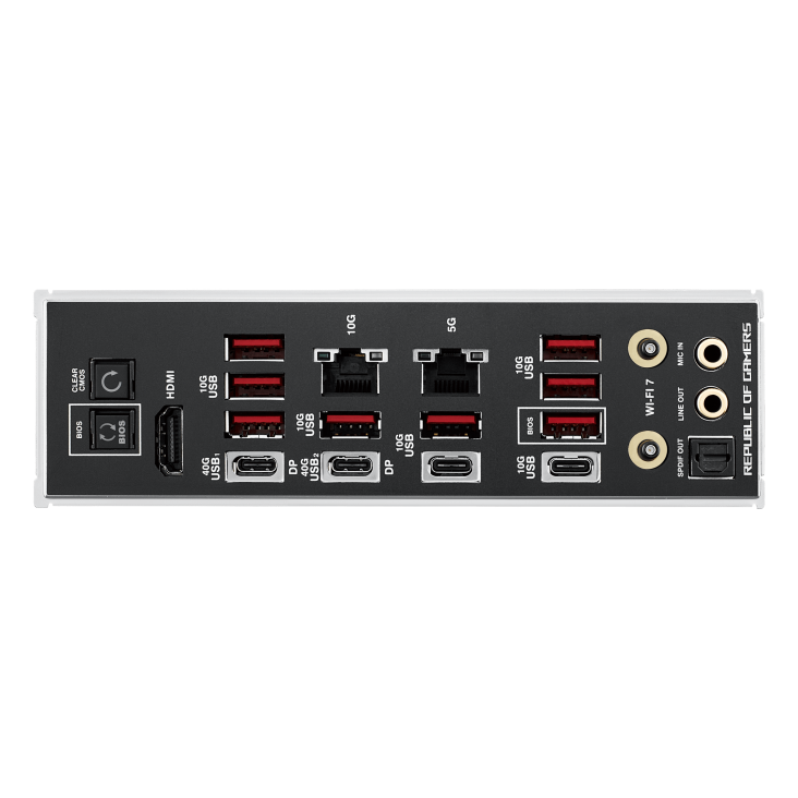 A large main feature product image of ASUS ROG Crosshair X870E EXTREME AM5 eATX Desktop Motherboard