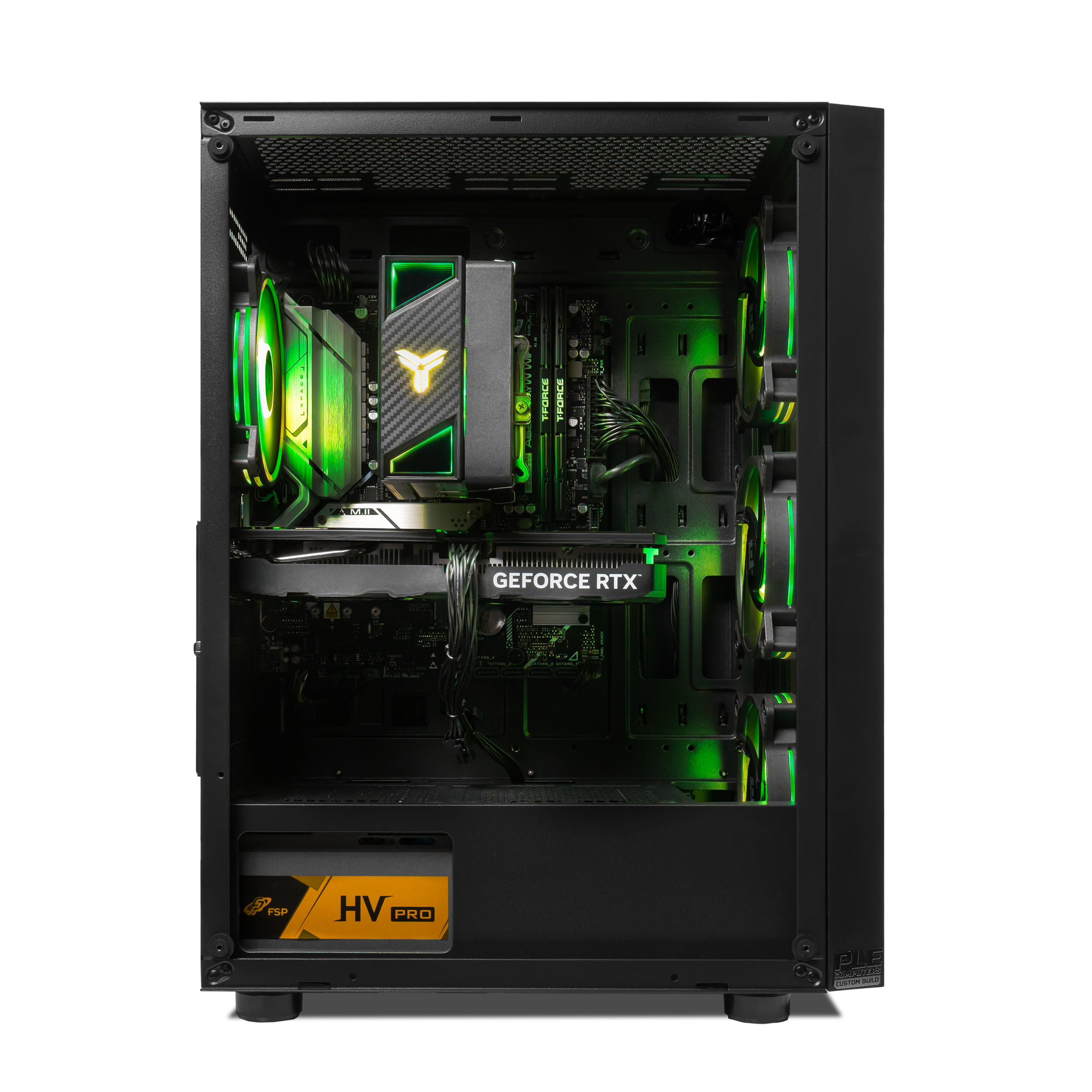 A large main feature product image of PLE Dusk RTX 4060 Prebuilt Ready To Go Gaming PC