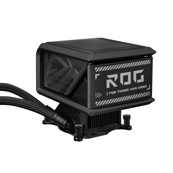 A large main feature product image of ASUS ROG Ryuo IV SLC 360 ARGB 360mm AIO Liquid CPU Cooler