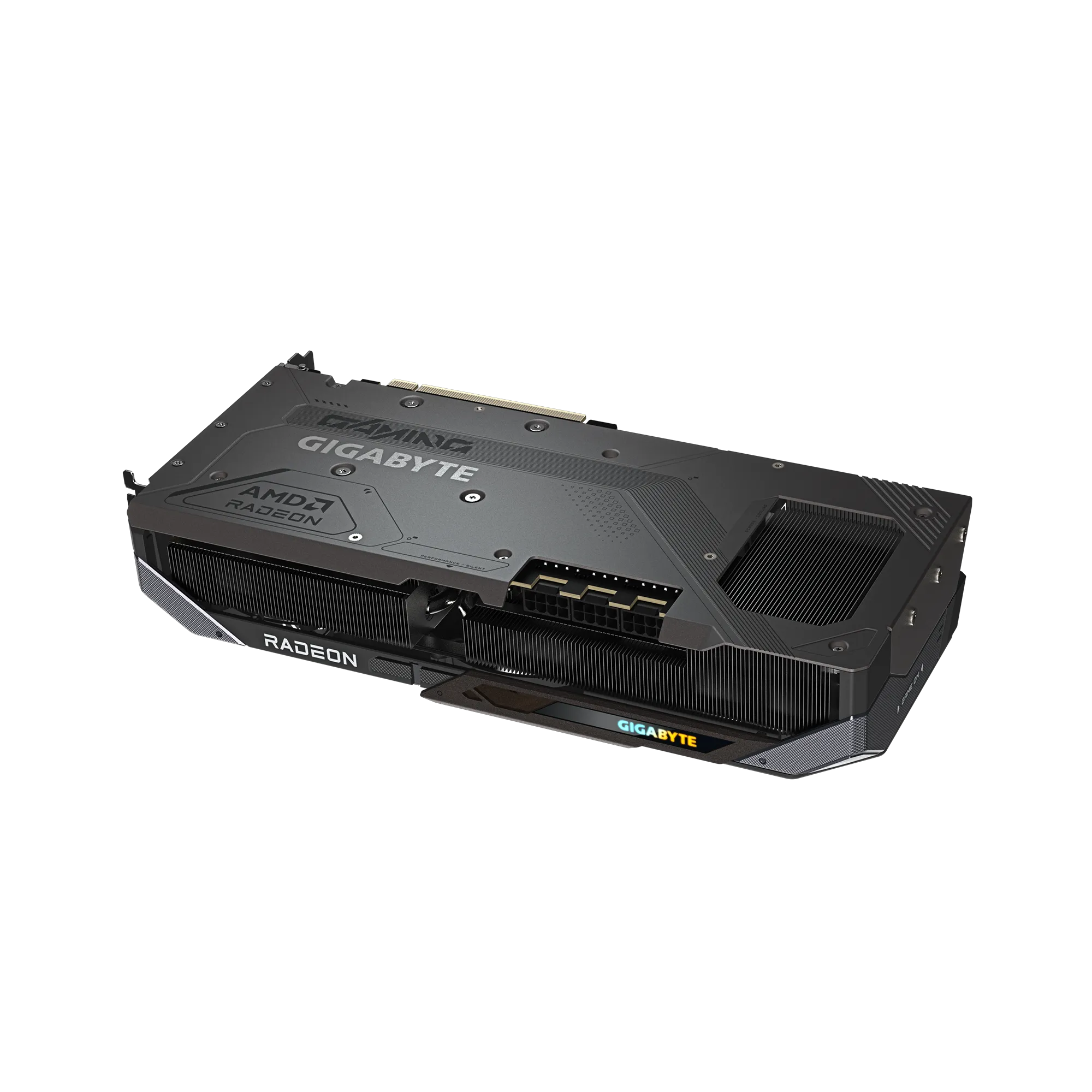 A large main feature product image of Gigabyte Radeon RX 9070 XT Gaming 16GB GDDR6