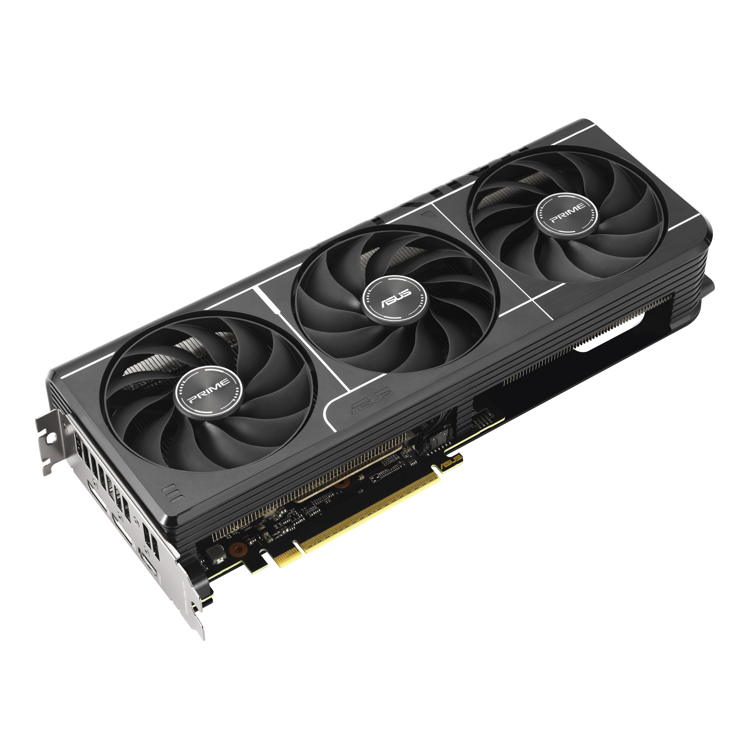 A large main feature product image of ASUS Radeon RX 9060 XT Prime OC 16GB GDDR6