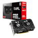A product image of ASUS Radeon RX 9060 XT Dual 8GB GDDR6