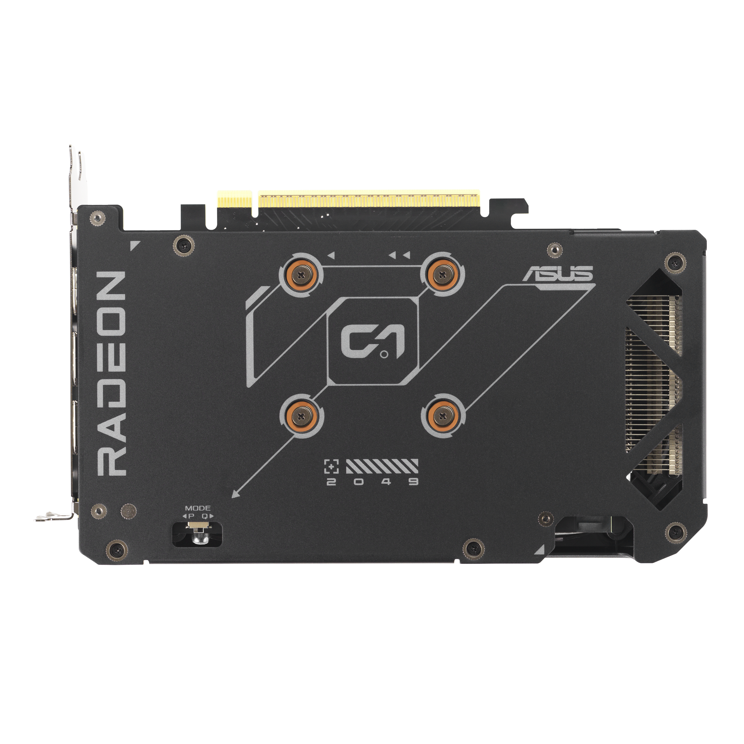 A large main feature product image of ASUS Radeon RX 9060 XT Dual 8GB GDDR6
