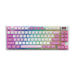 A product image of MSI Forge GK600 TKL Wireless Mechanical Keyboard - Violet