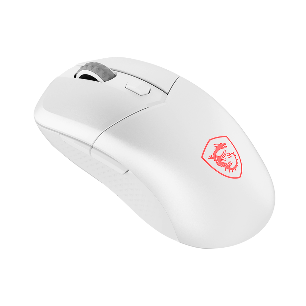 A large main feature product image of MSI Versa 300 Wireless Gaming Mouse - White