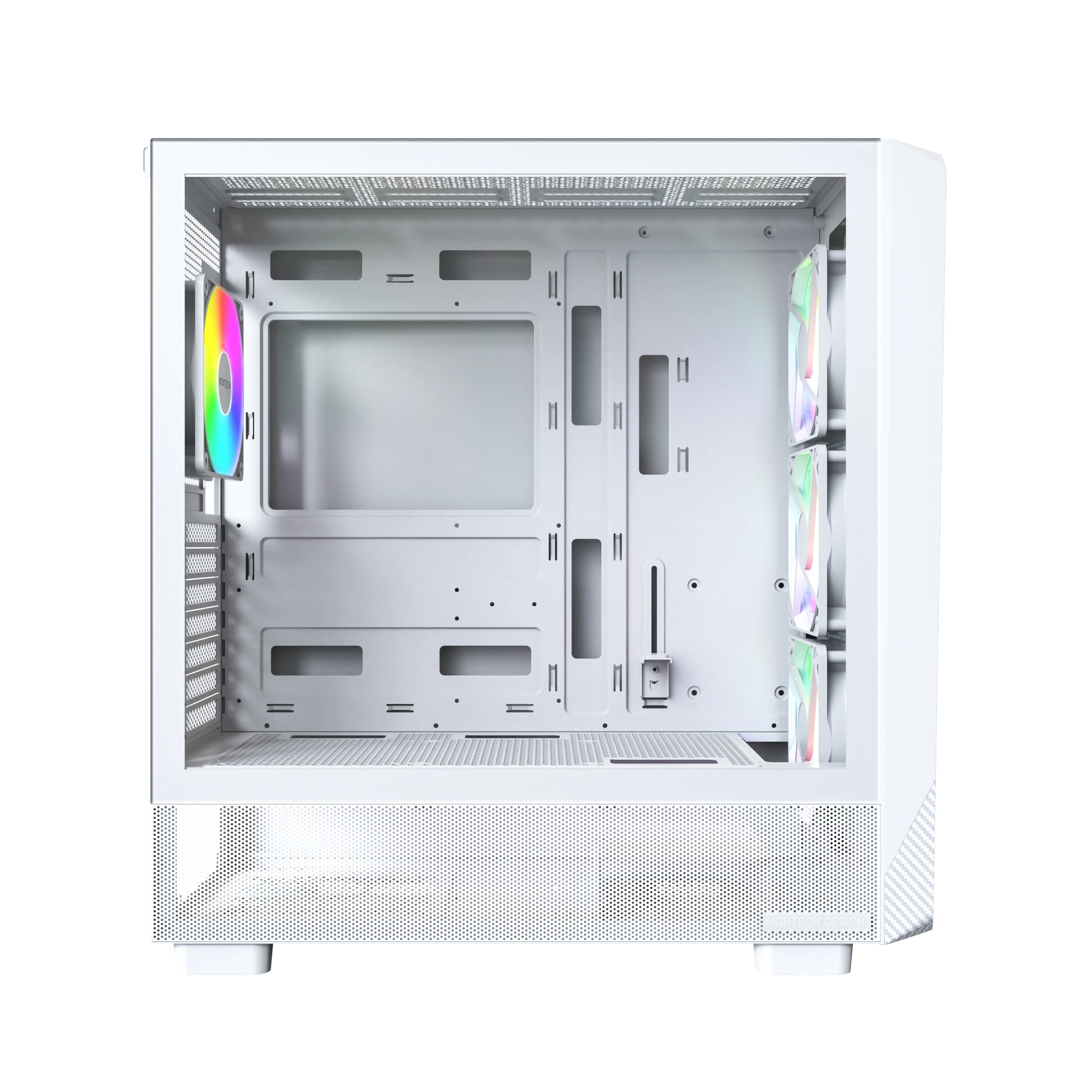 A large main feature product image of Montech X5 Mid Tower Case (White)